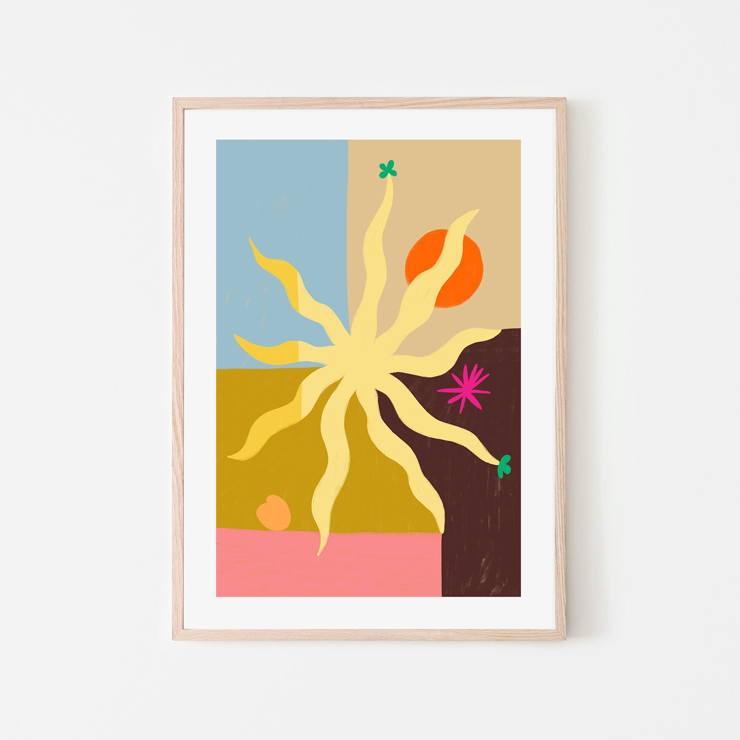 wall-art-print-canvas-poster-framed-The Sun , By Sandra Poliakov-6