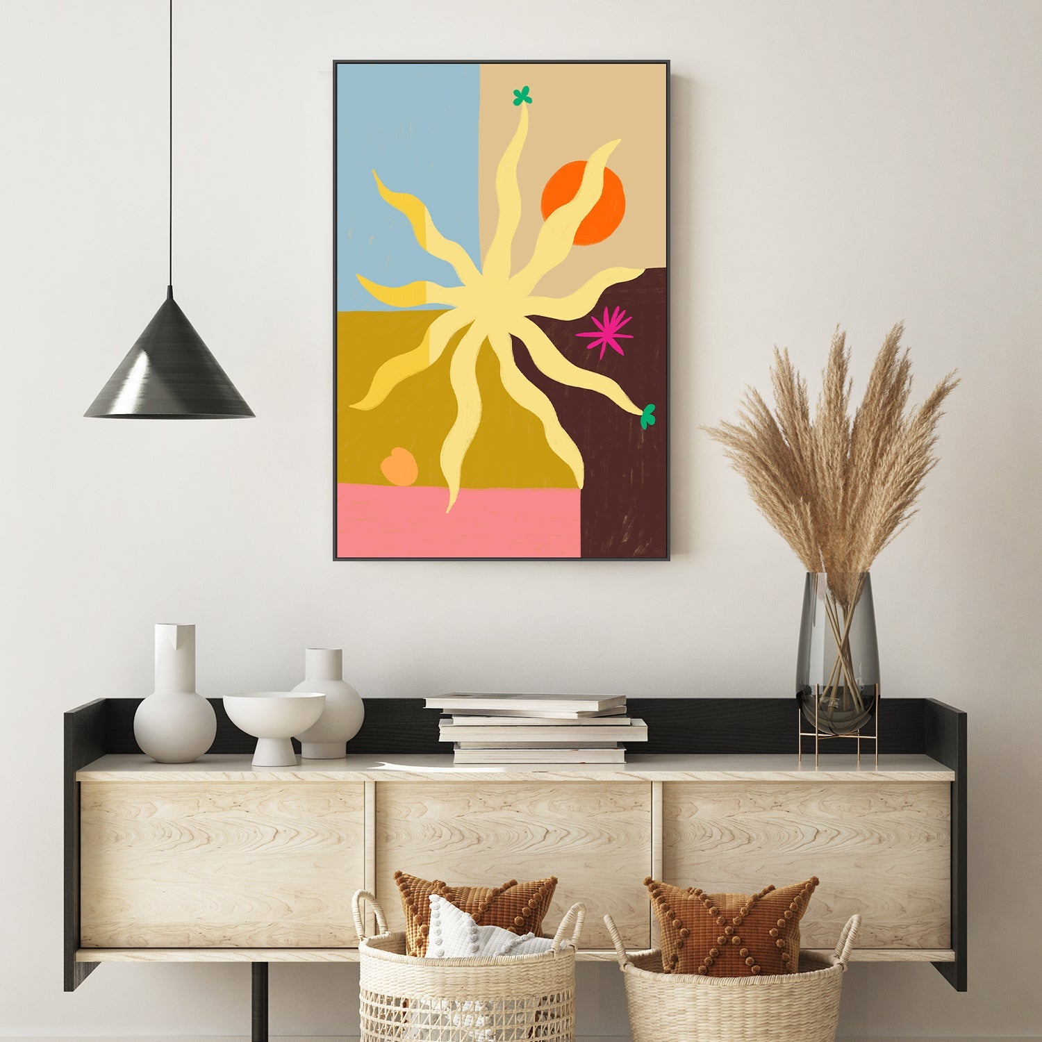 wall-art-print-canvas-poster-framed-The Sun , By Sandra Poliakov-7