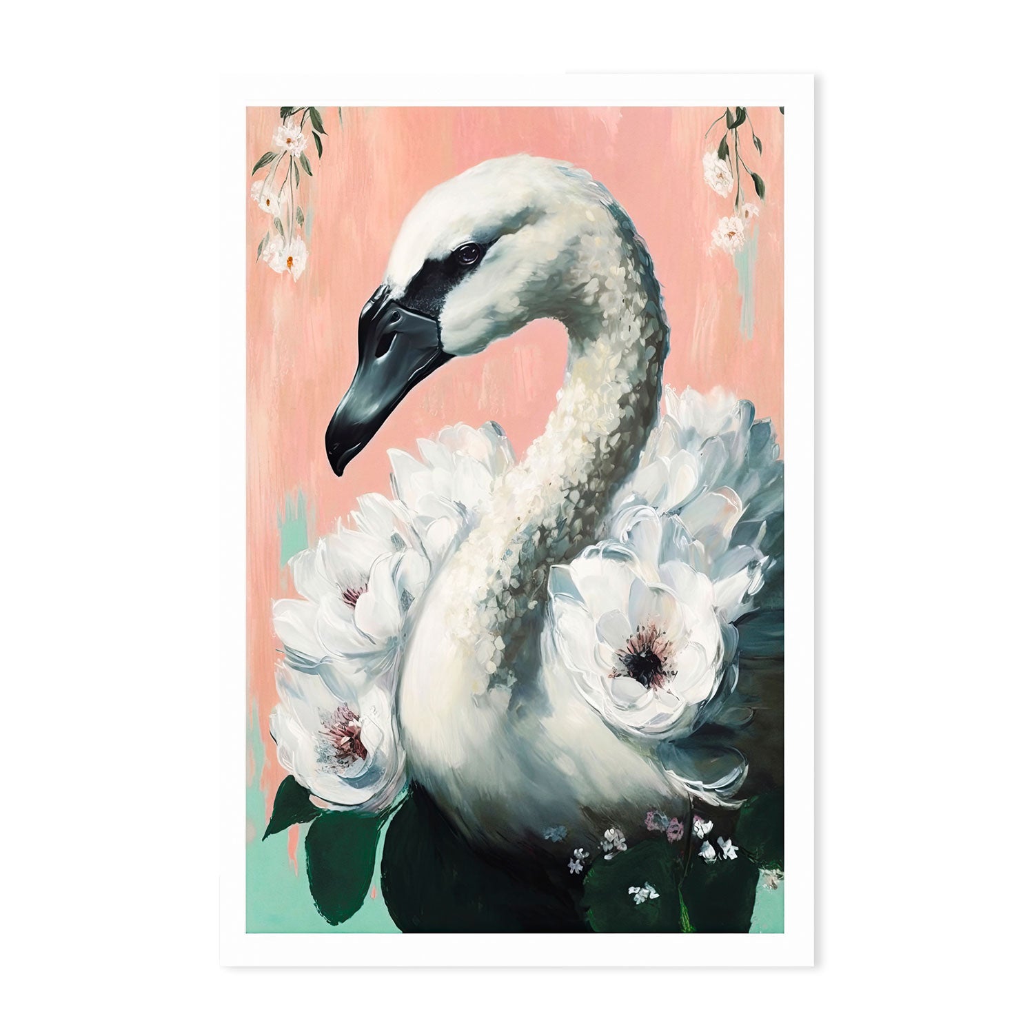 wall-art-print-canvas-poster-framed-The Swan , By Treechild-GIOIA-WALL-ART
