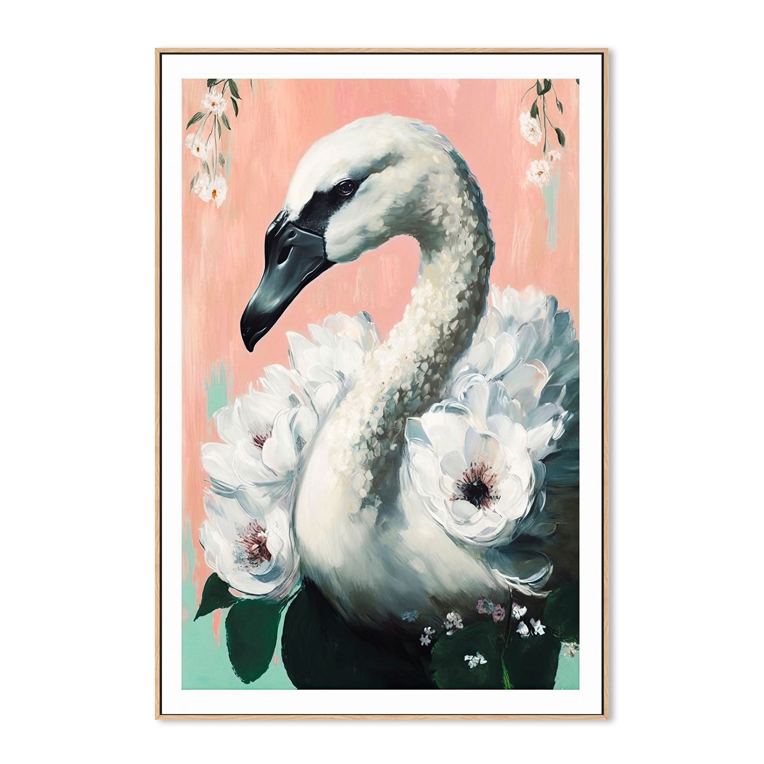 wall-art-print-canvas-poster-framed-The Swan , By Treechild-GIOIA-WALL-ART