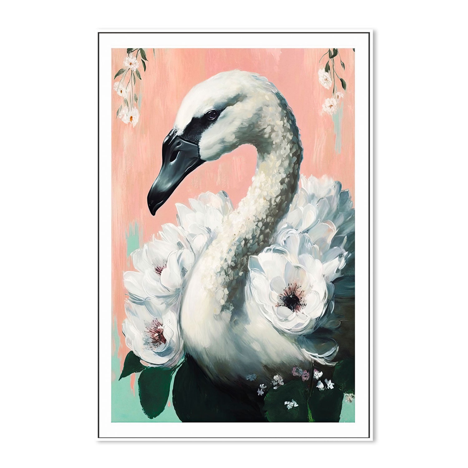 wall-art-print-canvas-poster-framed-The Swan , By Treechild-GIOIA-WALL-ART