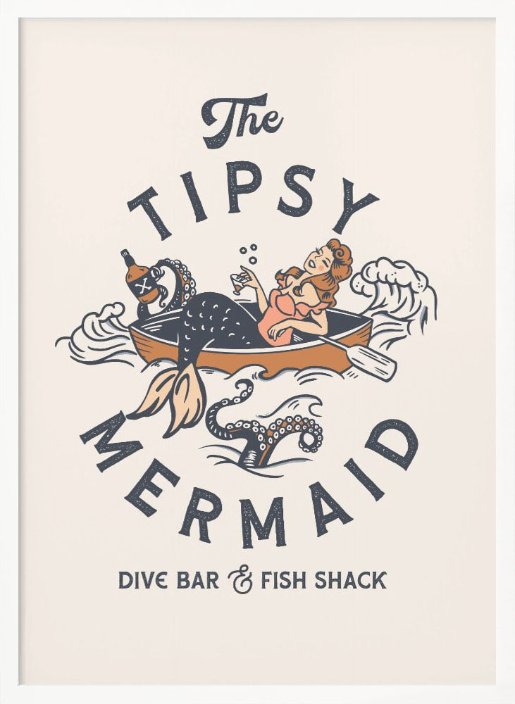 wall-art-print-canvas-poster-framed-The Tipsy Mermaid Dive Bar & Fish Shack Mermaid , By Brett Gramse-3