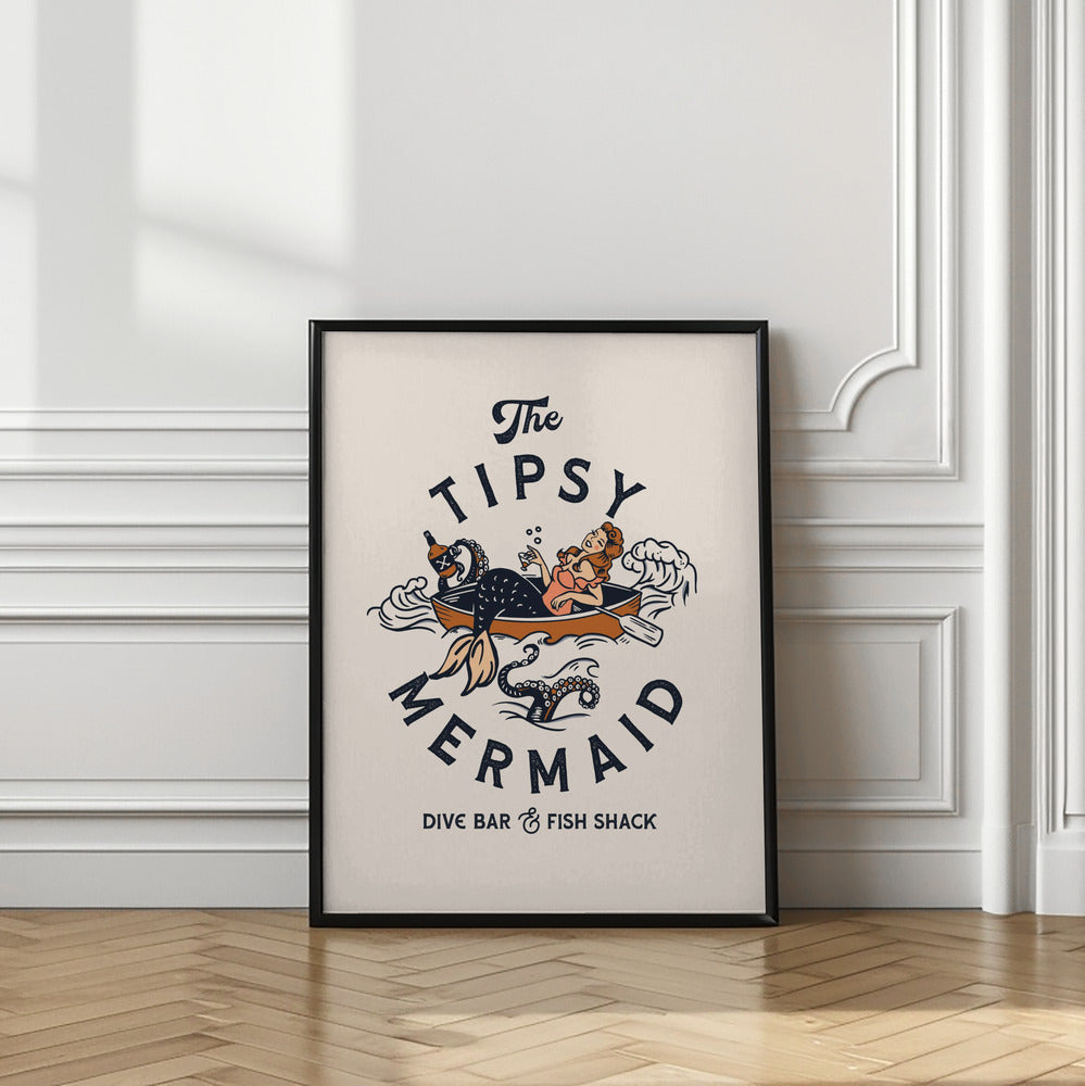 wall-art-print-canvas-poster-framed-The Tipsy Mermaid Dive Bar & Fish Shack Mermaid , By Brett Gramse-8