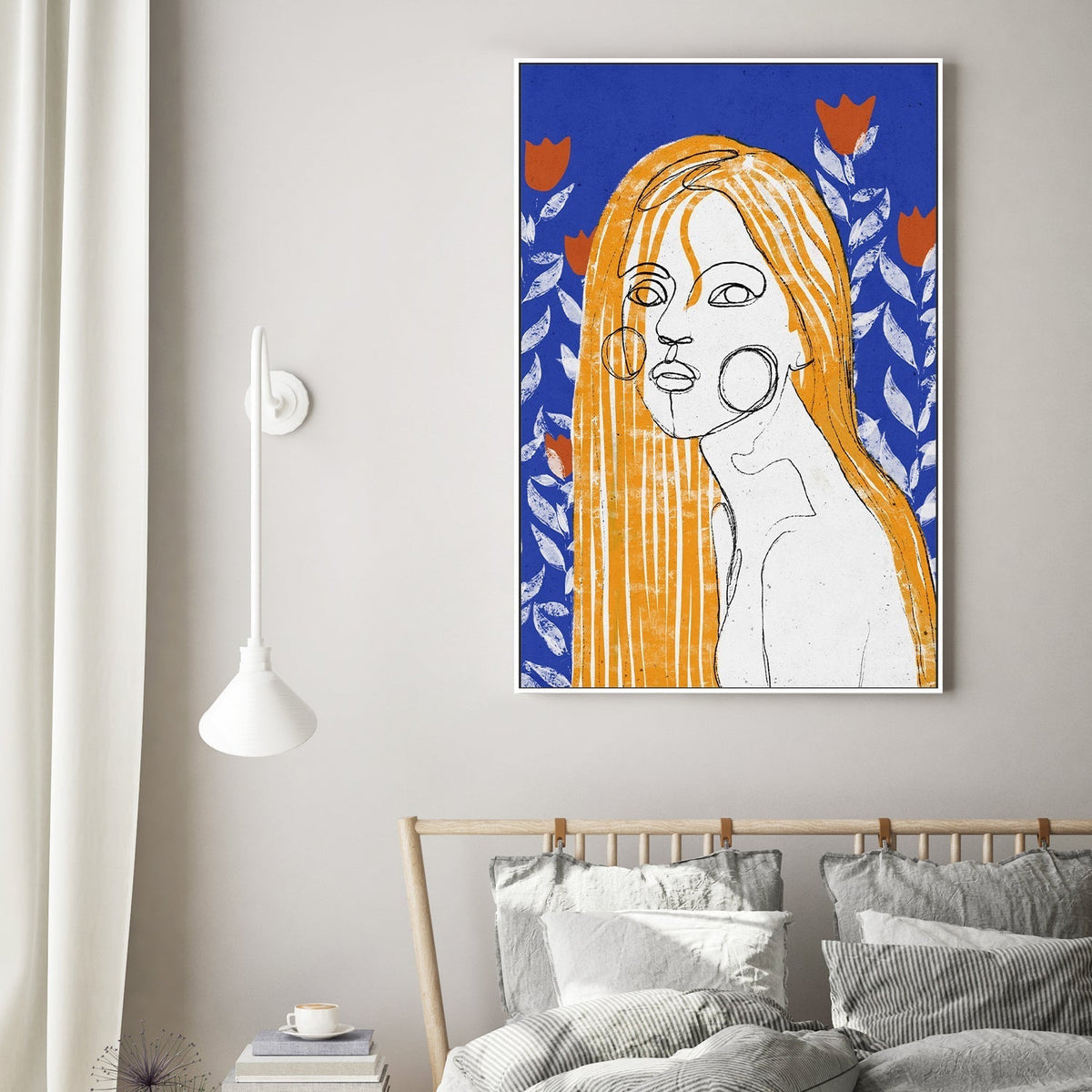 wall-art-print-canvas-poster-framed-The Tulip Girl , By Treechild-GIOIA-WALL-ART