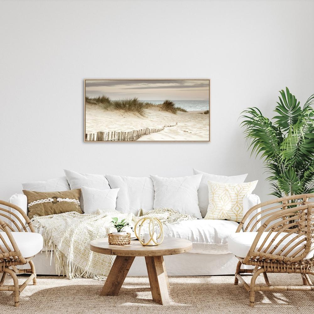 wall-art-print-canvas-poster-framed-The White Sand And The Sea-by-Gioia Wall Art-Gioia Wall Art
