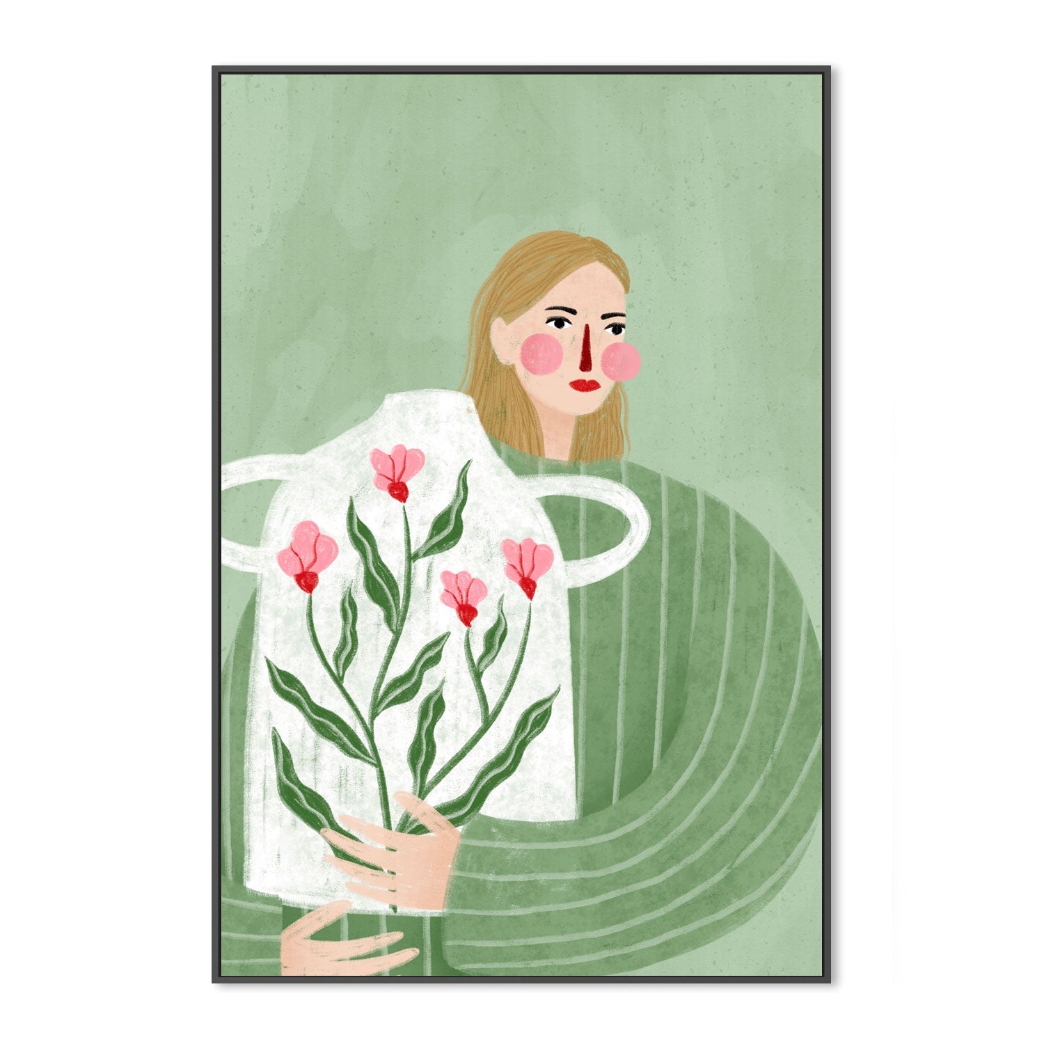 wall-art-print-canvas-poster-framed-The Woman With The Vase-3