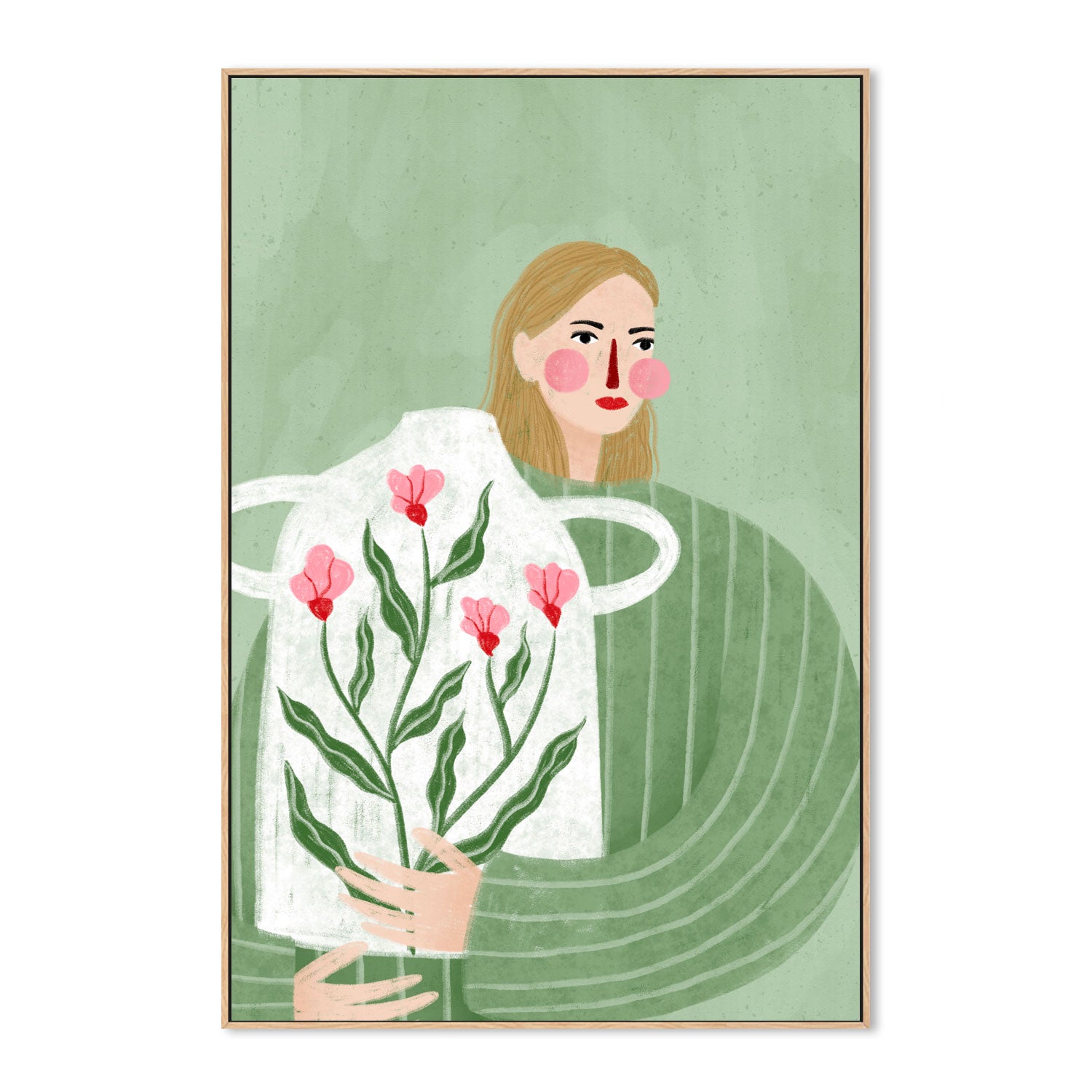 wall-art-print-canvas-poster-framed-The Woman With The Vase-4