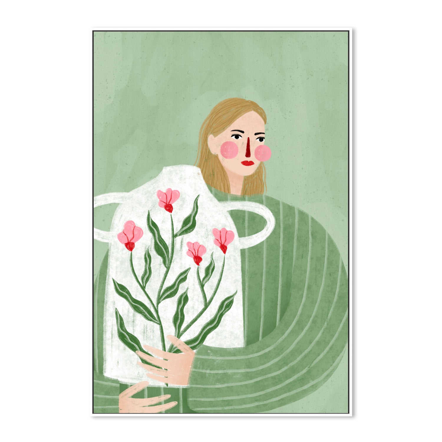 wall-art-print-canvas-poster-framed-The Woman With The Vase-5