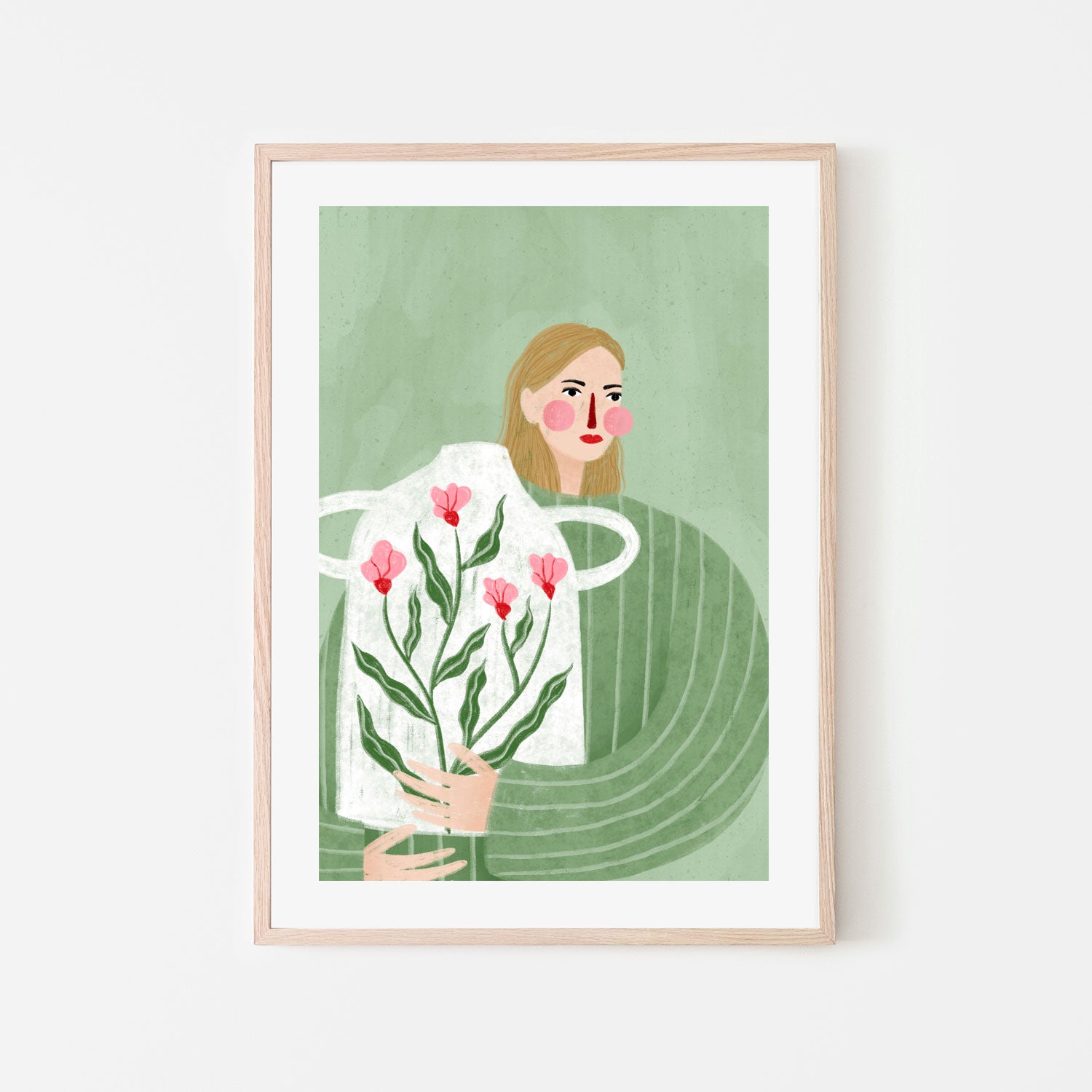 wall-art-print-canvas-poster-framed-The Woman With The Vase-6