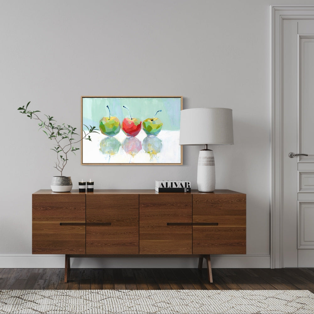 wall-art-print-canvas-poster-framed-Three Apples-by-Jenny Westenhofer Art-Gioia Wall Art