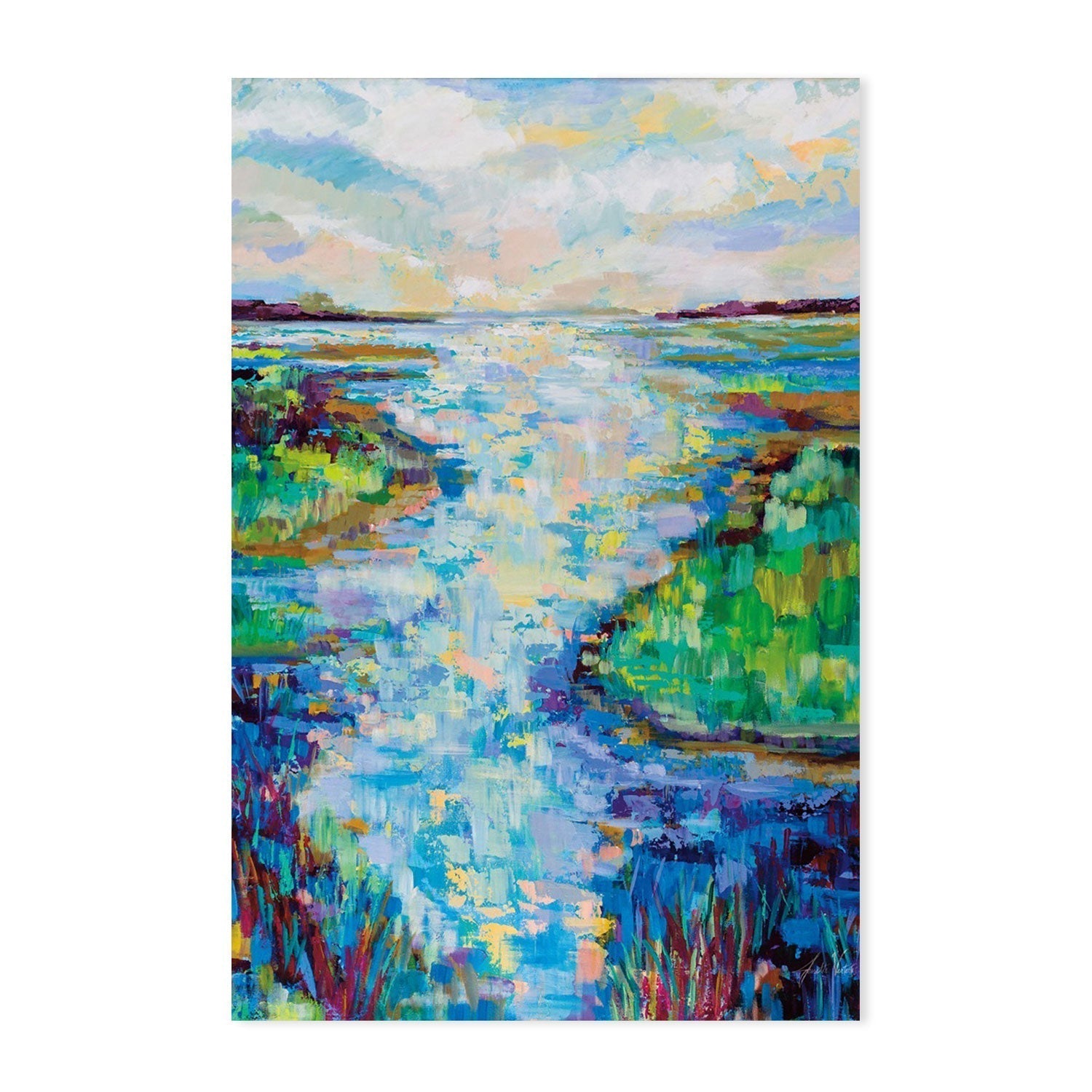 wall-art-print-canvas-poster-framed-Thriving Marsh-by-Jeanette Vertentes-Gioia Wall Art