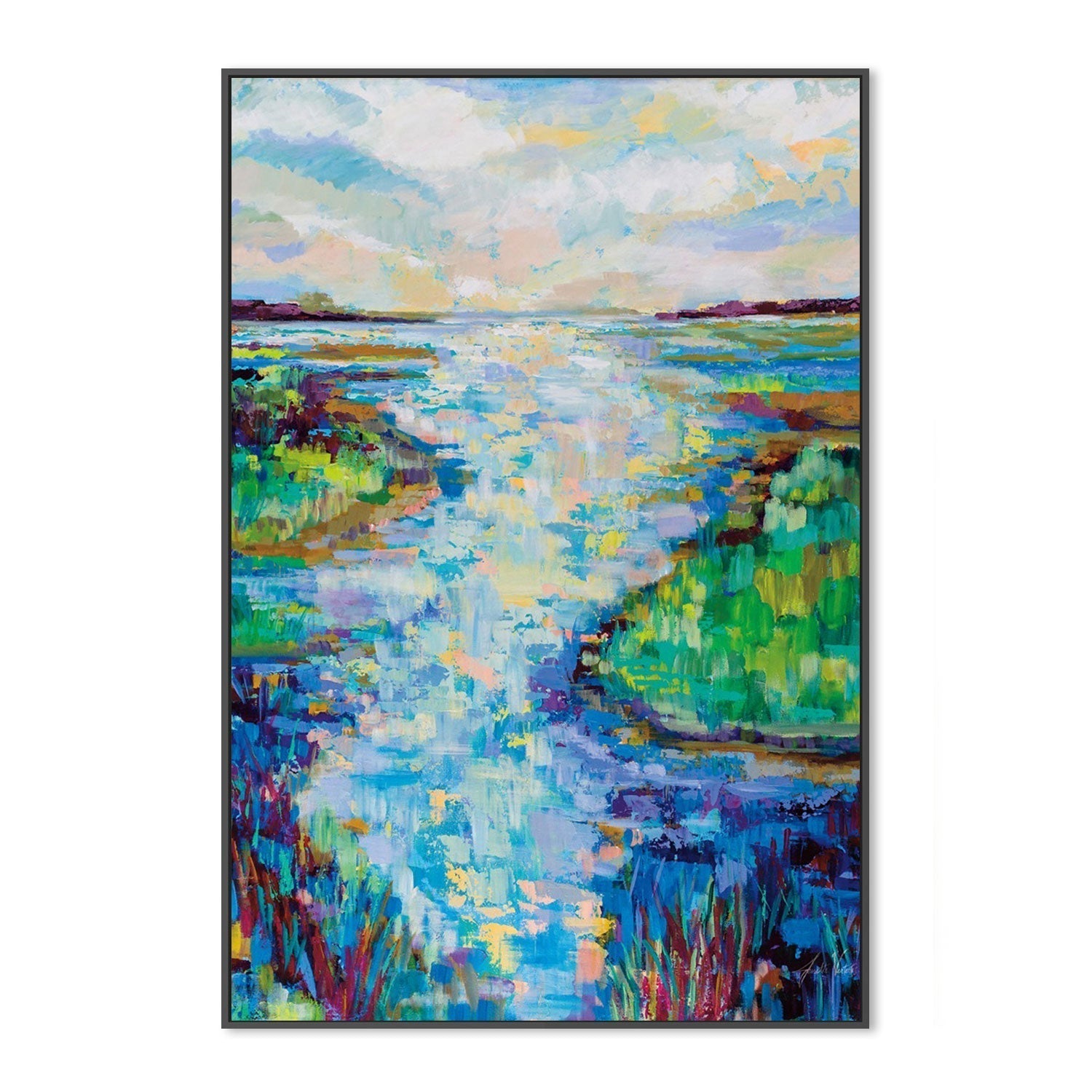 wall-art-print-canvas-poster-framed-Thriving Marsh-by-Jeanette Vertentes-Gioia Wall Art