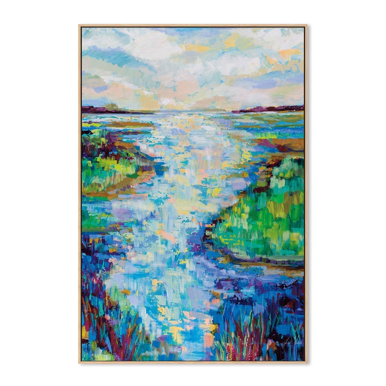 wall-art-print-canvas-poster-framed-Thriving Marsh-by-Jeanette Vertentes-Gioia Wall Art