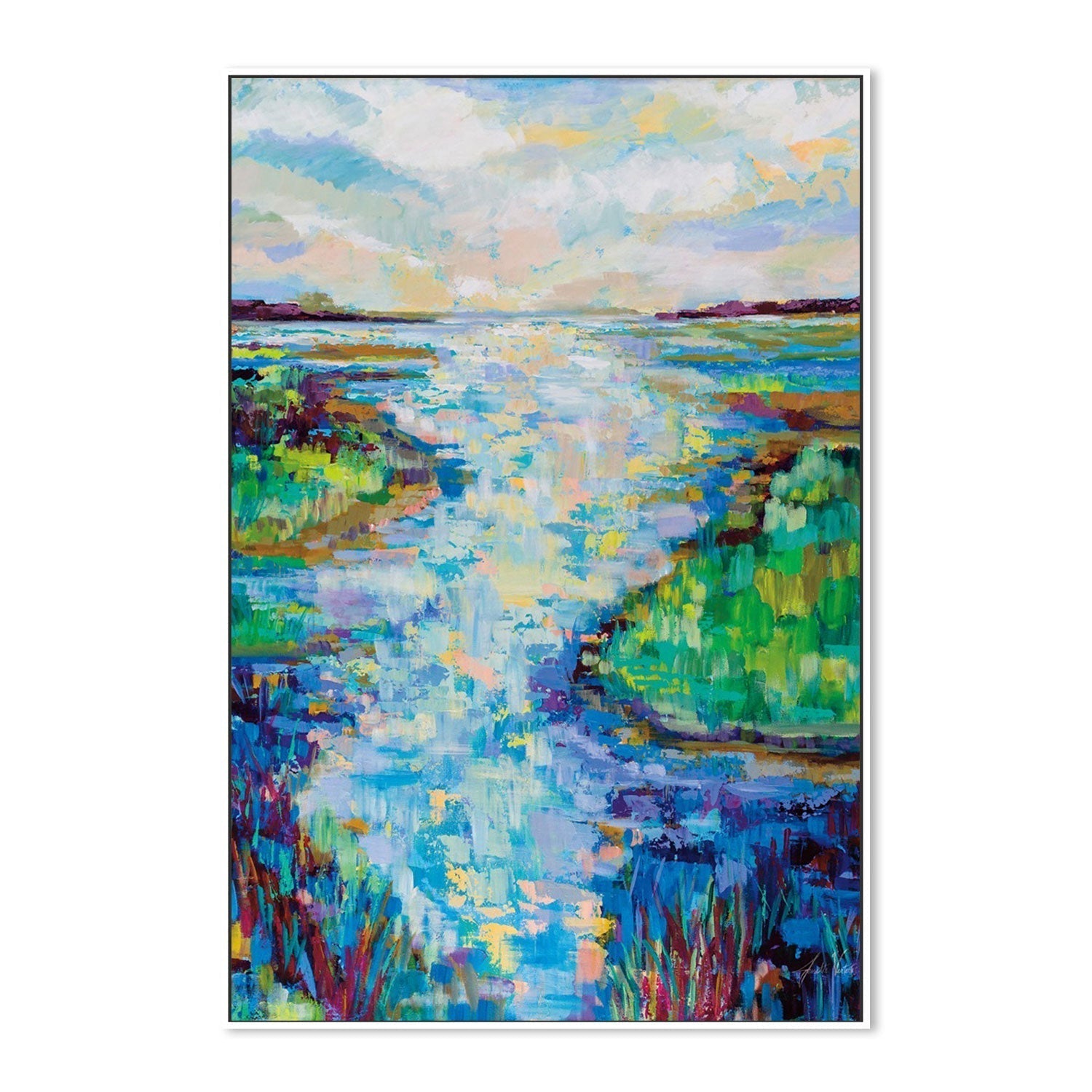 wall-art-print-canvas-poster-framed-Thriving Marsh-by-Jeanette Vertentes-Gioia Wall Art