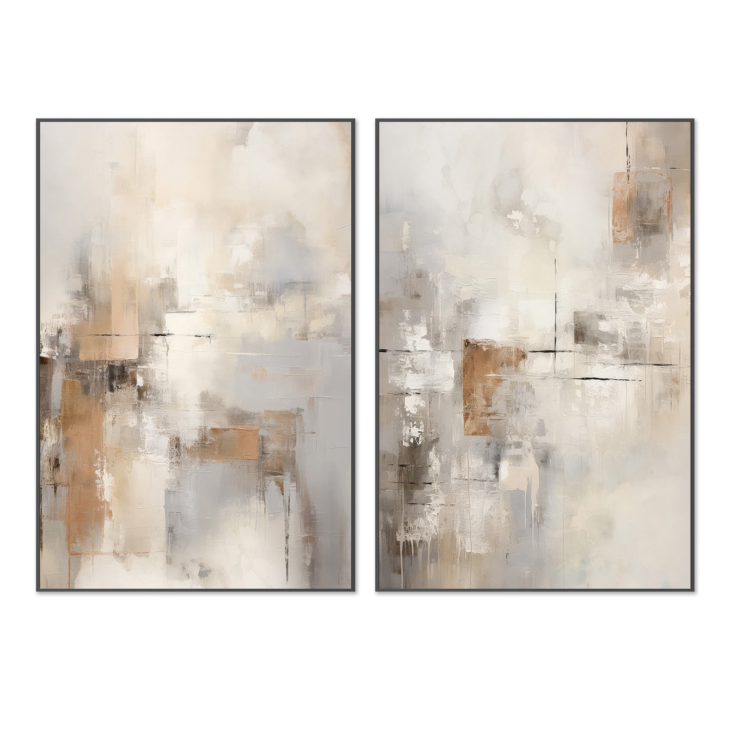 wall-art-print-canvas-poster-framed-Through The Mist, Style A & B, Set Of 2 , By Raymond Powers-3