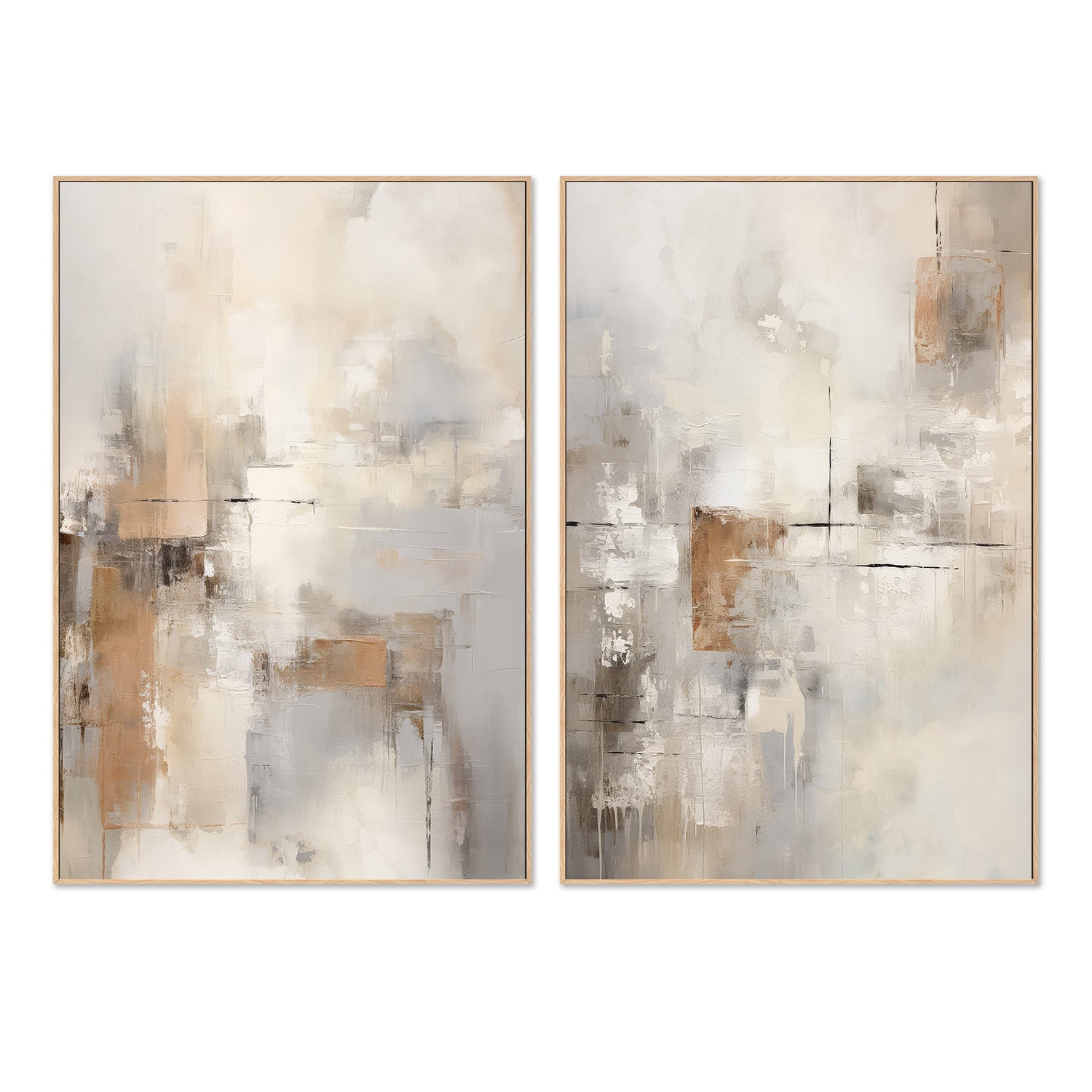 wall-art-print-canvas-poster-framed-Through The Mist, Style A & B, Set Of 2 , By Raymond Powers-4