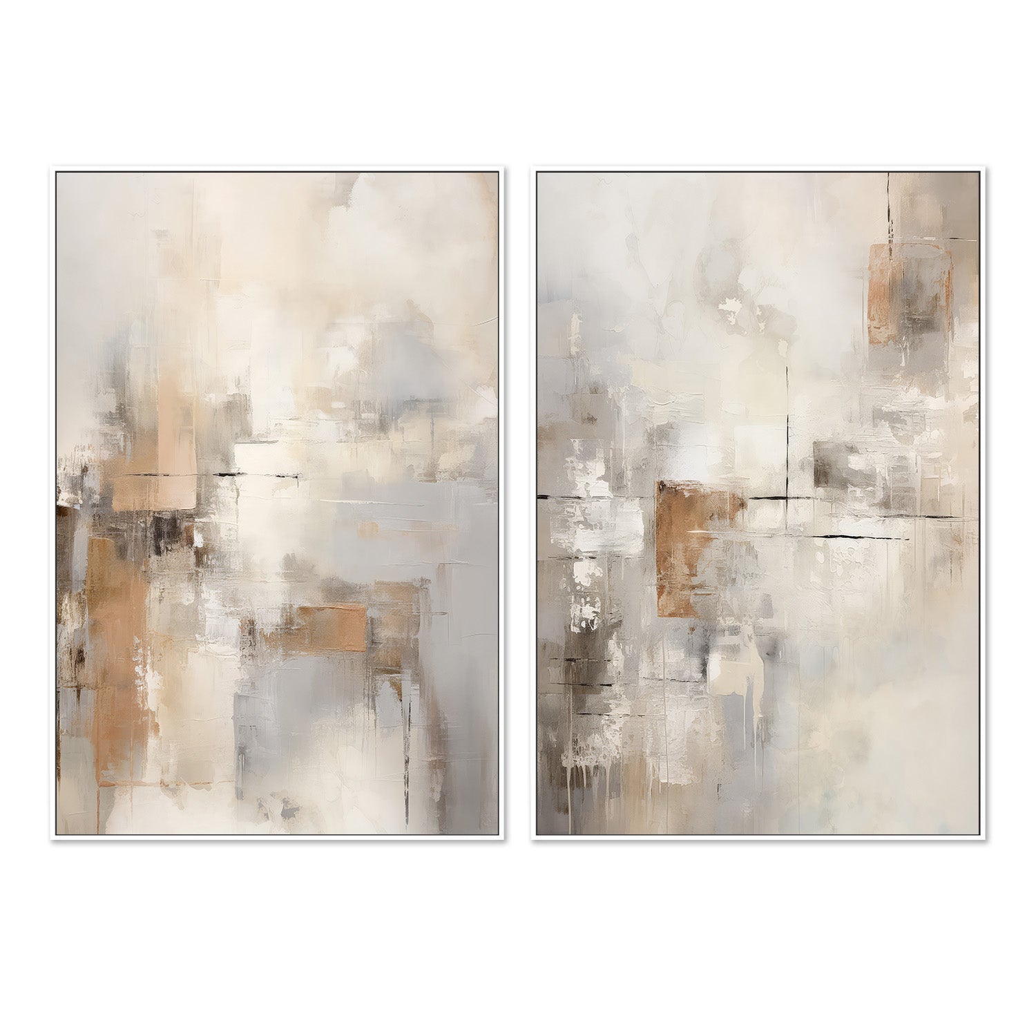 wall-art-print-canvas-poster-framed-Through The Mist, Style A & B, Set Of 2 , By Raymond Powers-5
