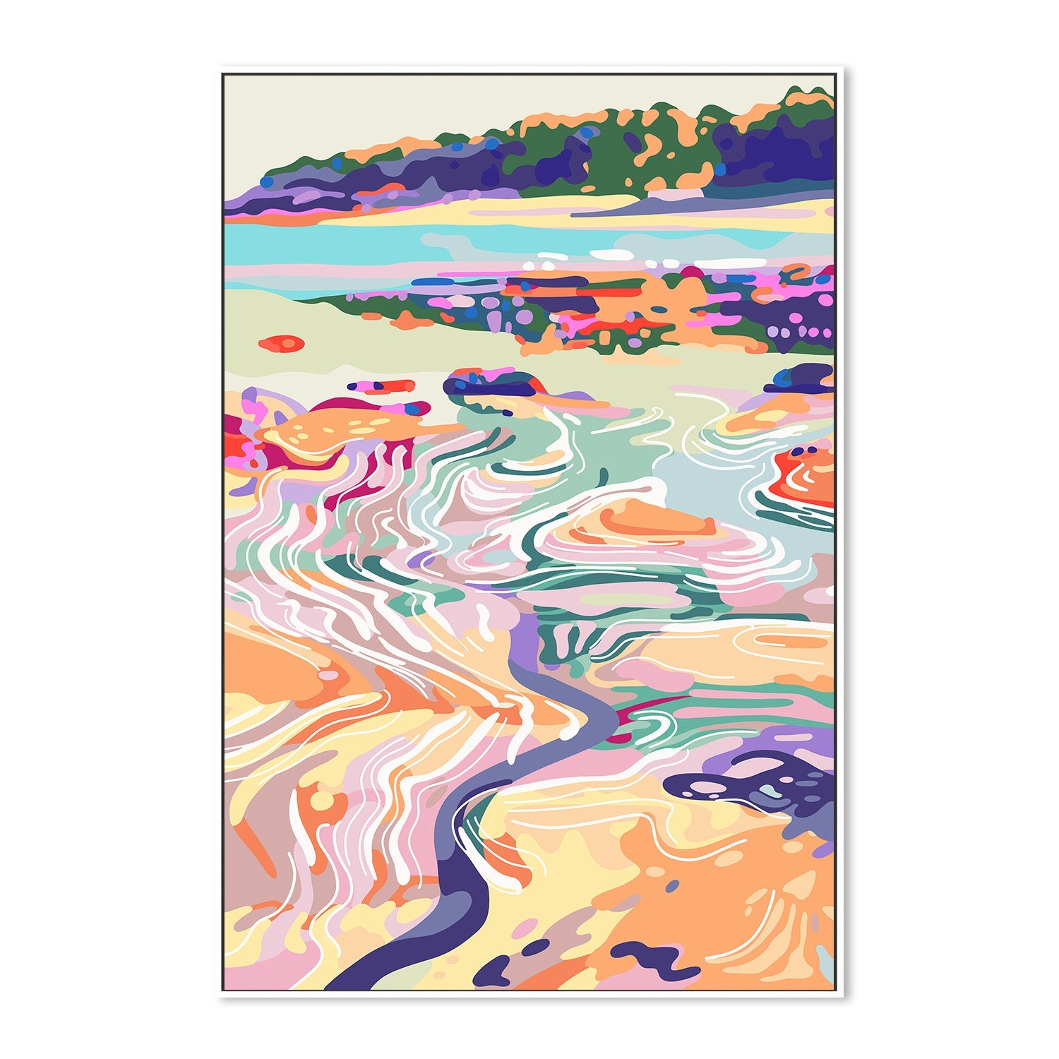 wall-art-print-canvas-poster-framed-Tidal Poetry , By Unratio-5