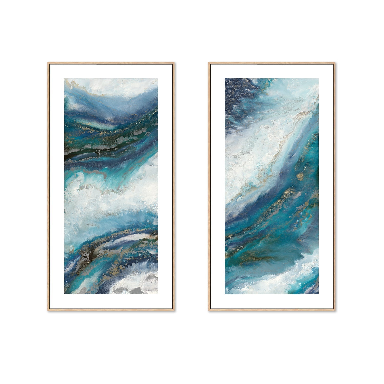 wall-art-print-canvas-poster-framed-Tidal Right, Style A & B , Set Of 2 , By Blakely Bering-6