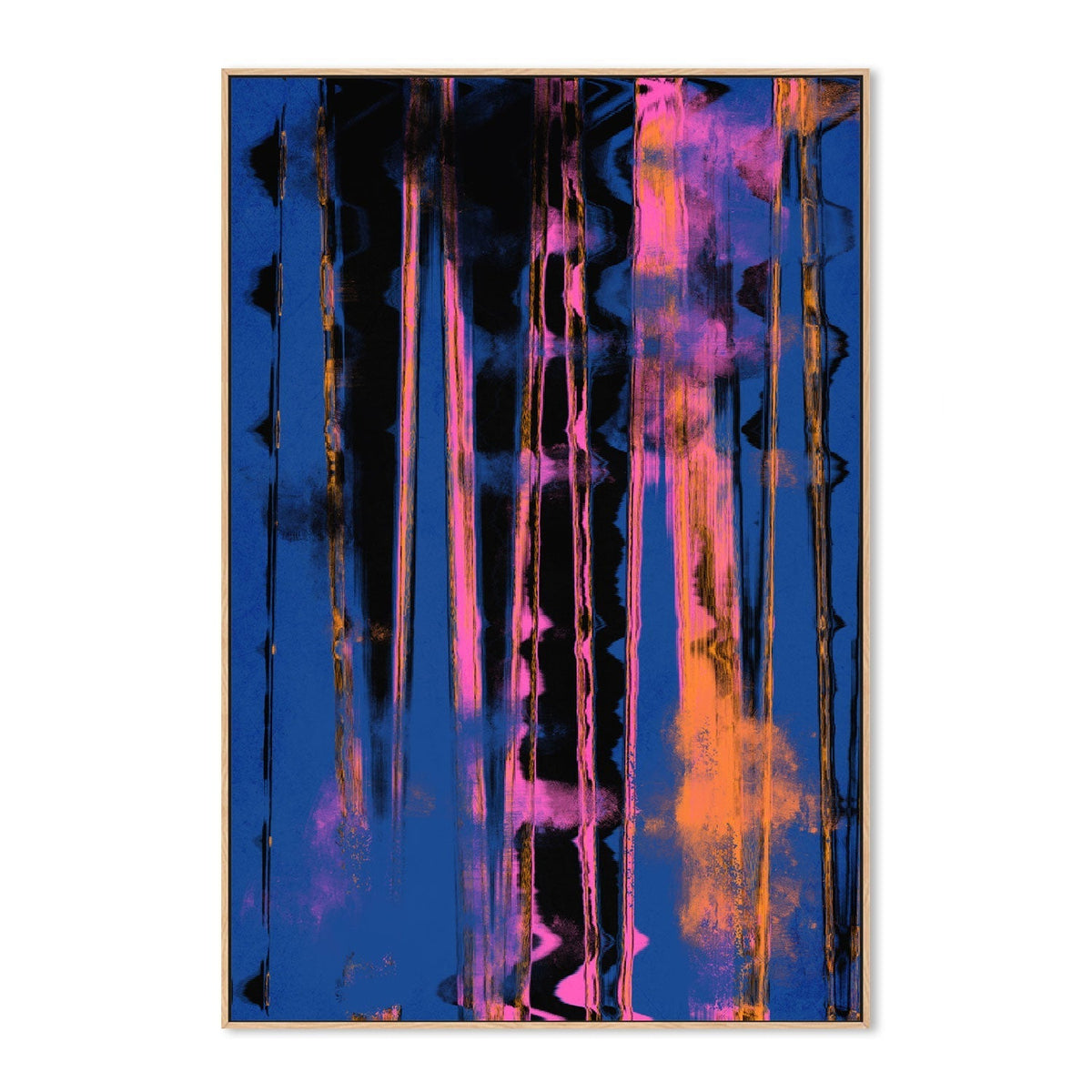 wall-art-print-canvas-poster-framed-Time Machine, Blue Version , By Treechild-GIOIA-WALL-ART