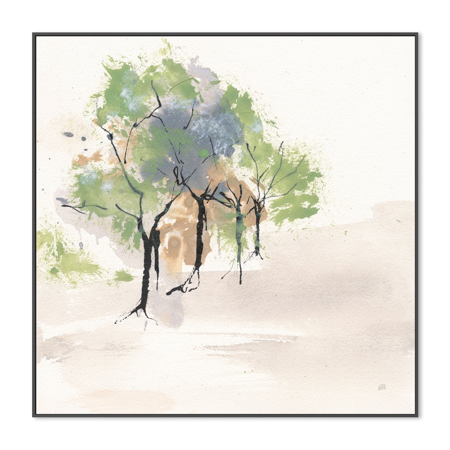 wall-art-print-canvas-poster-framed-Tinted Treescape, Style A , By Chris Paschke-3