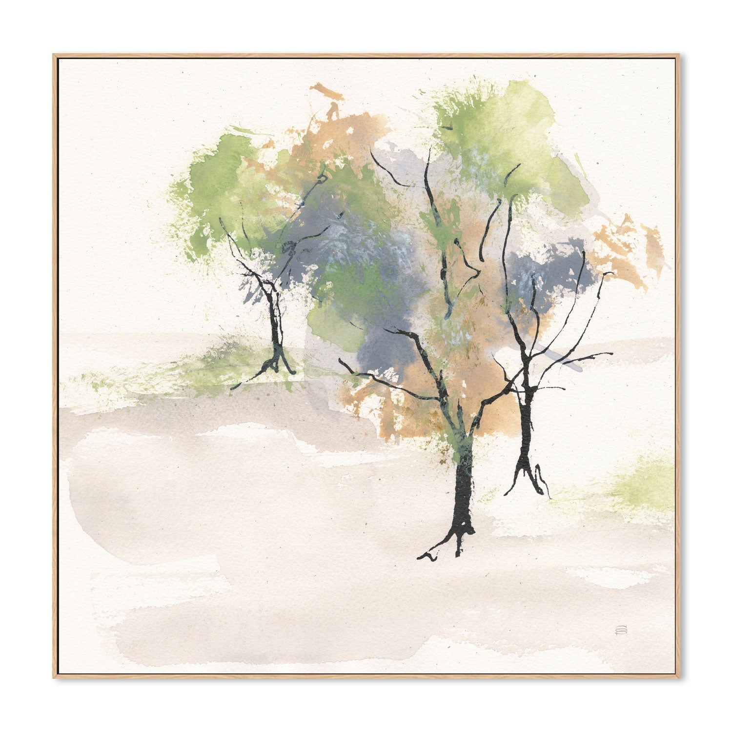 wall-art-print-canvas-poster-framed-Tinted Treescape, Style C , By Chris Paschke-4