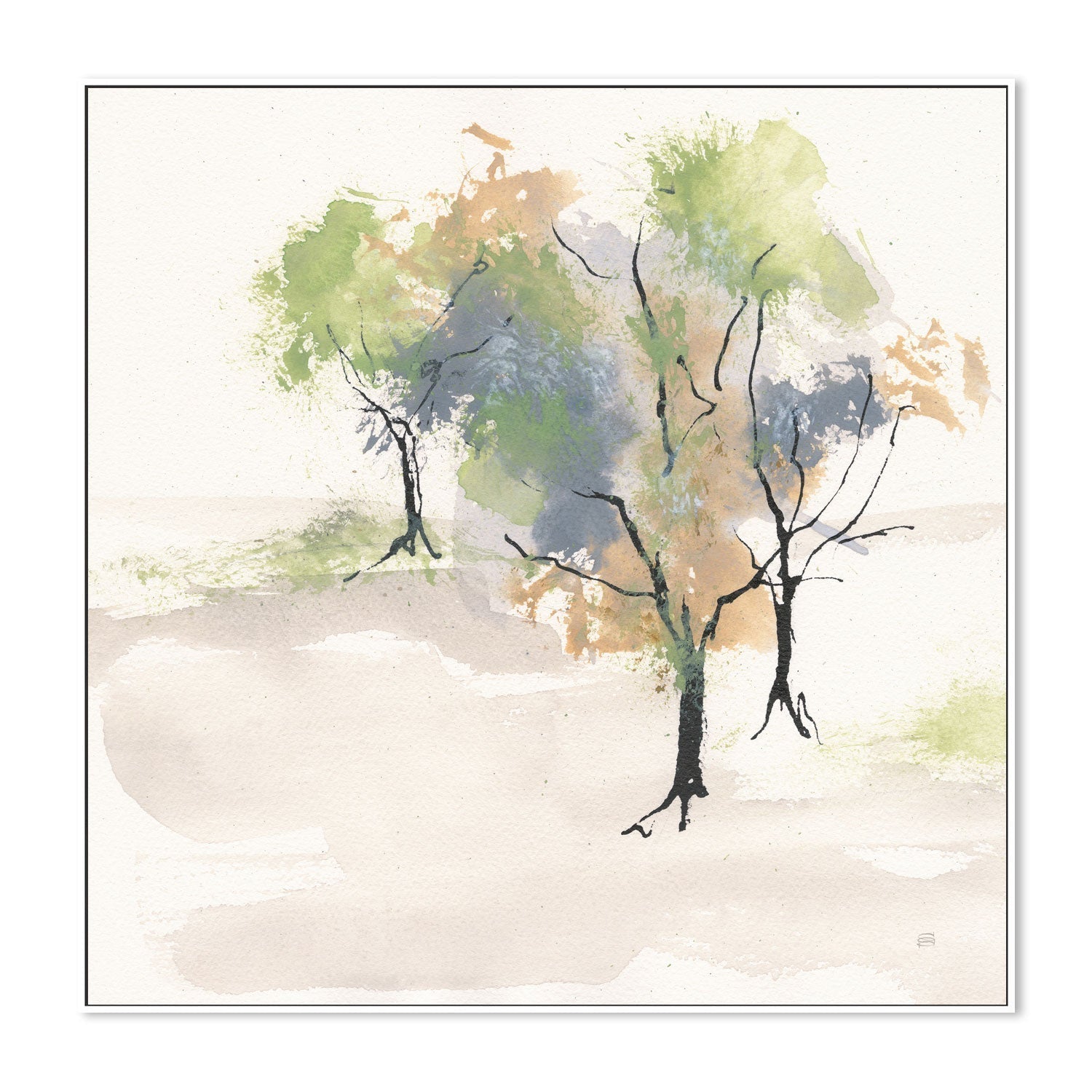 wall-art-print-canvas-poster-framed-Tinted Treescape, Style C , By Chris Paschke-5