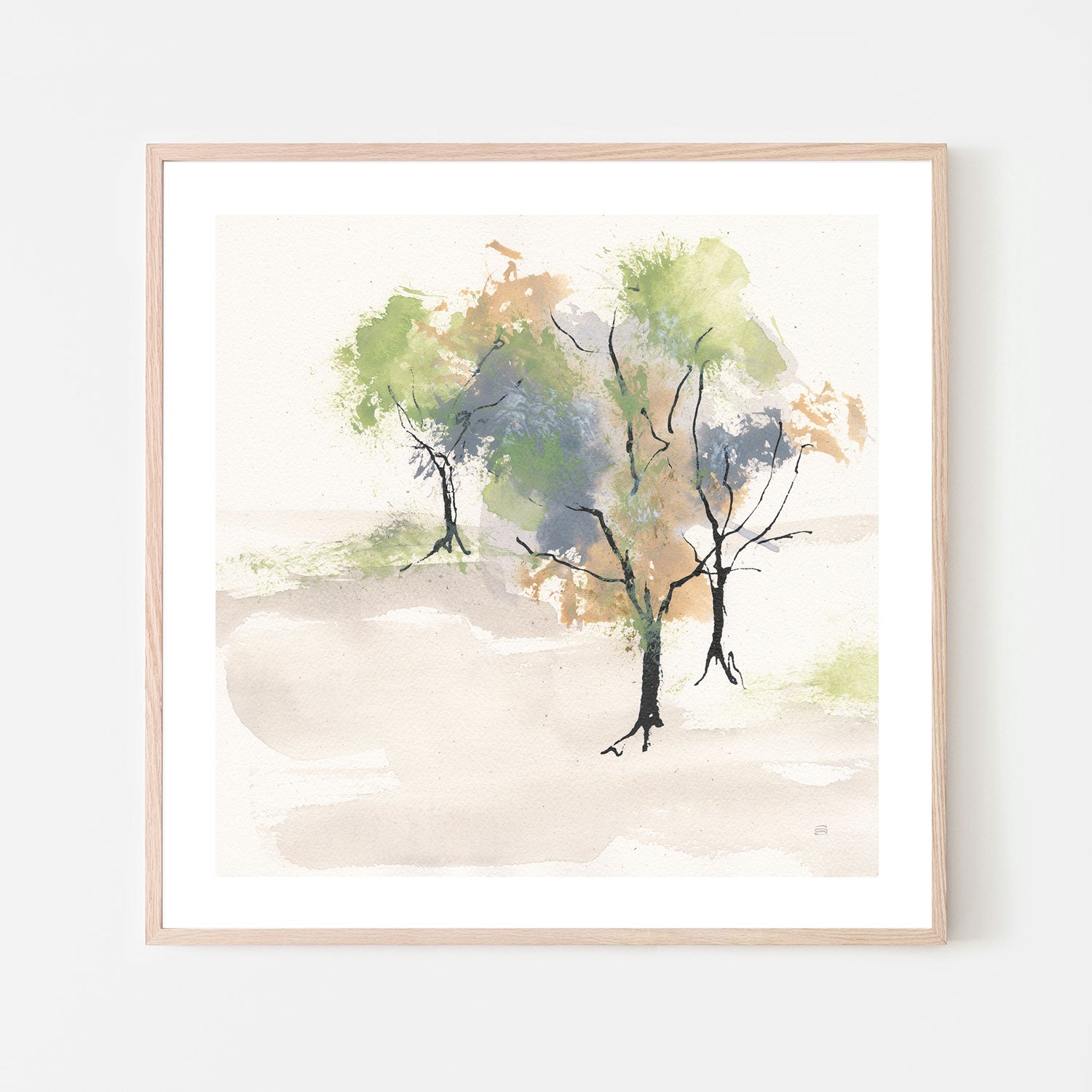 wall-art-print-canvas-poster-framed-Tinted Treescape, Style C , By Chris Paschke-6