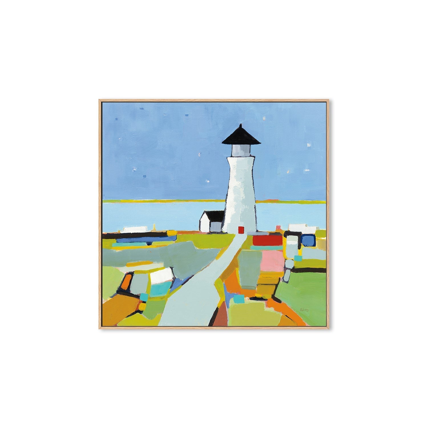 wall-art-print-canvas-poster-framed-To the Lighthouse , By Phyllis Adams-4