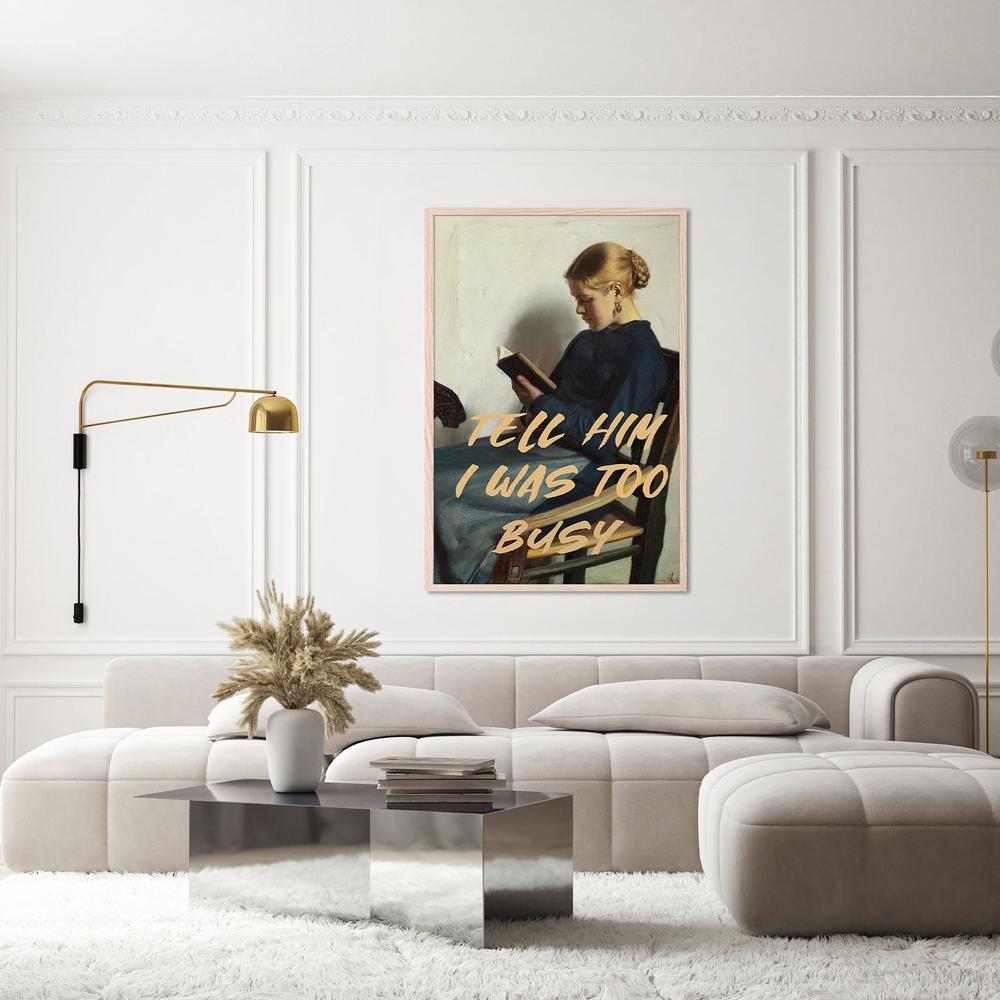 wall-art-print-canvas-poster-framed-Too Busy Reading-8