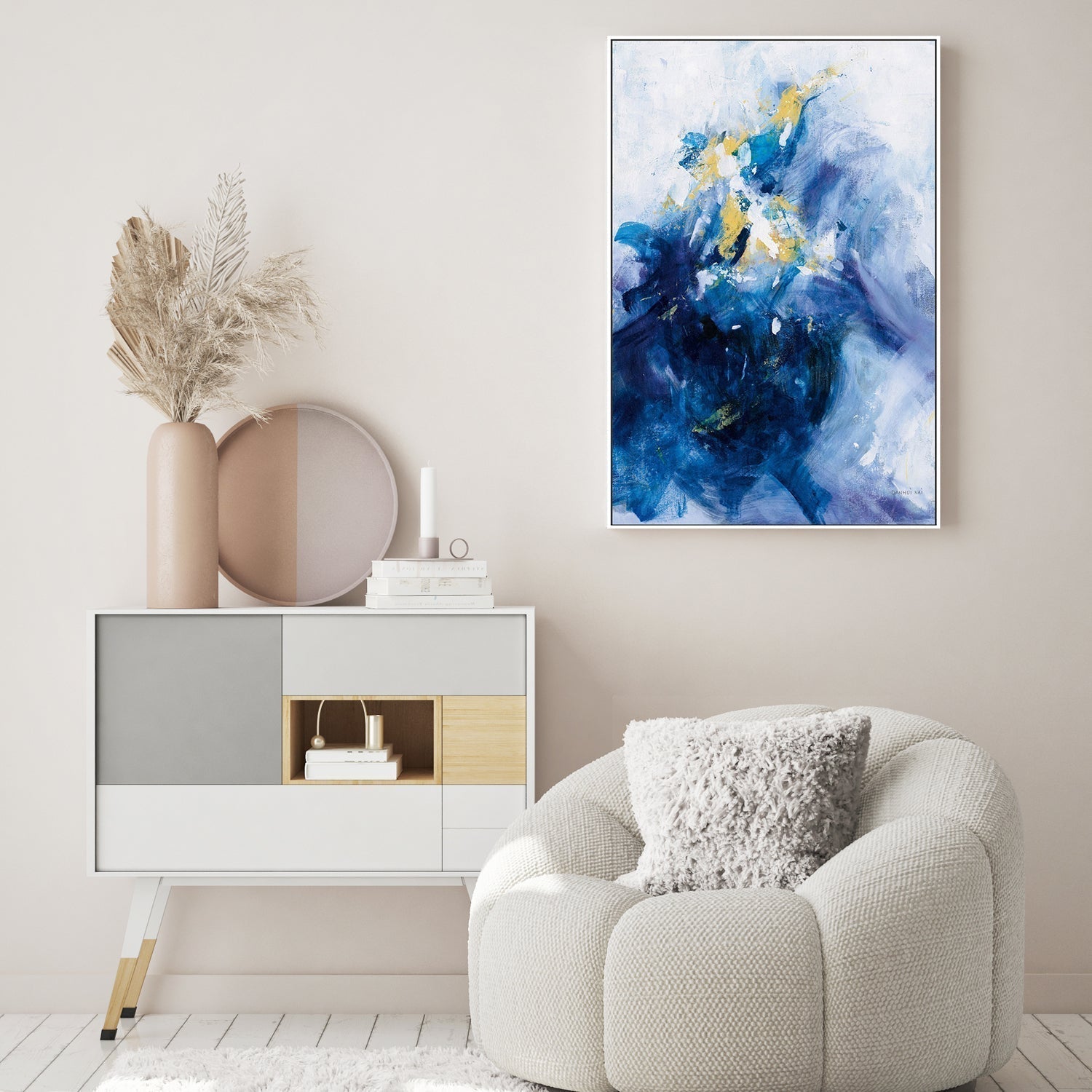 wall-art-print-canvas-poster-framed-Top of the Wave-by-Danhui Nai-Gioia Wall Art