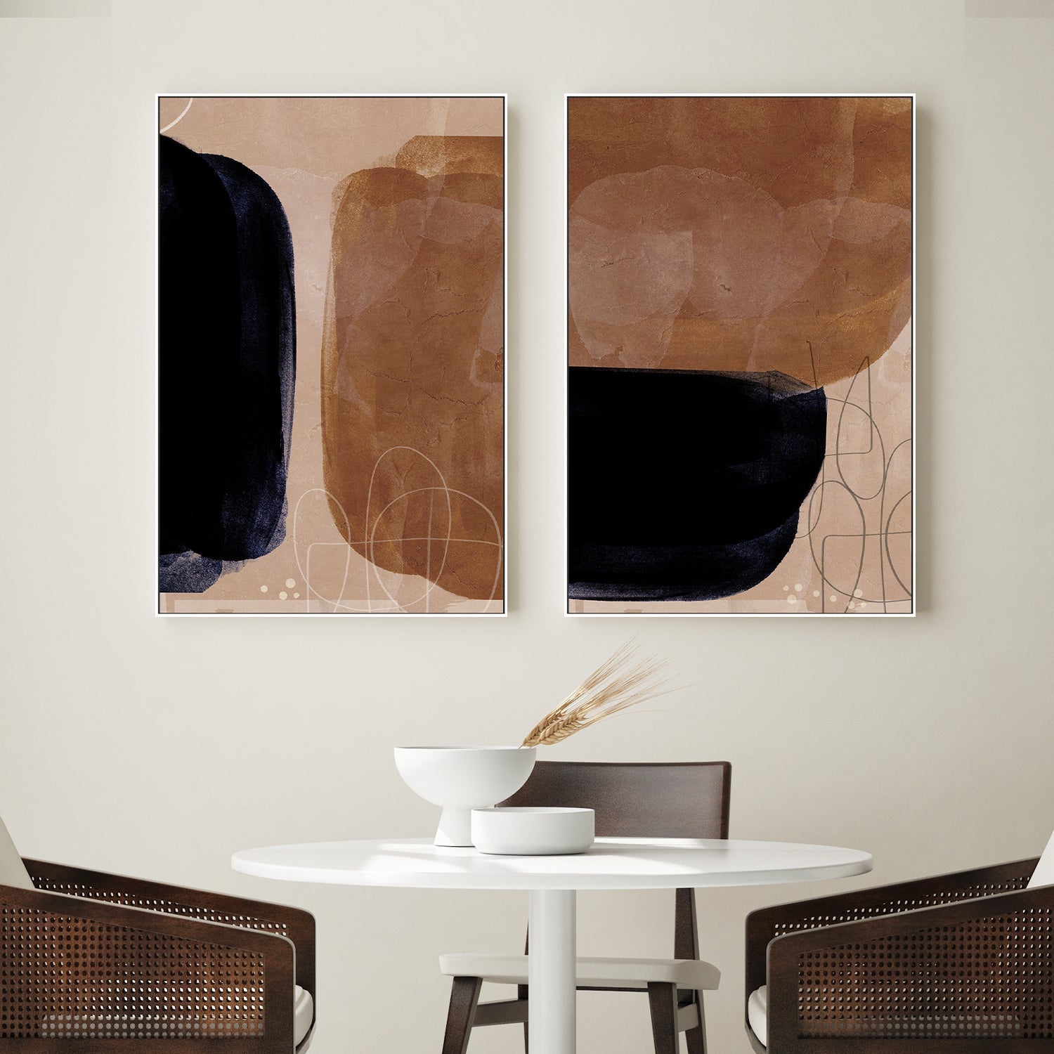 wall-art-print-canvas-poster-framed-Tota, Style A & B, Set Of 2 , By Aoibhne Hogan-2