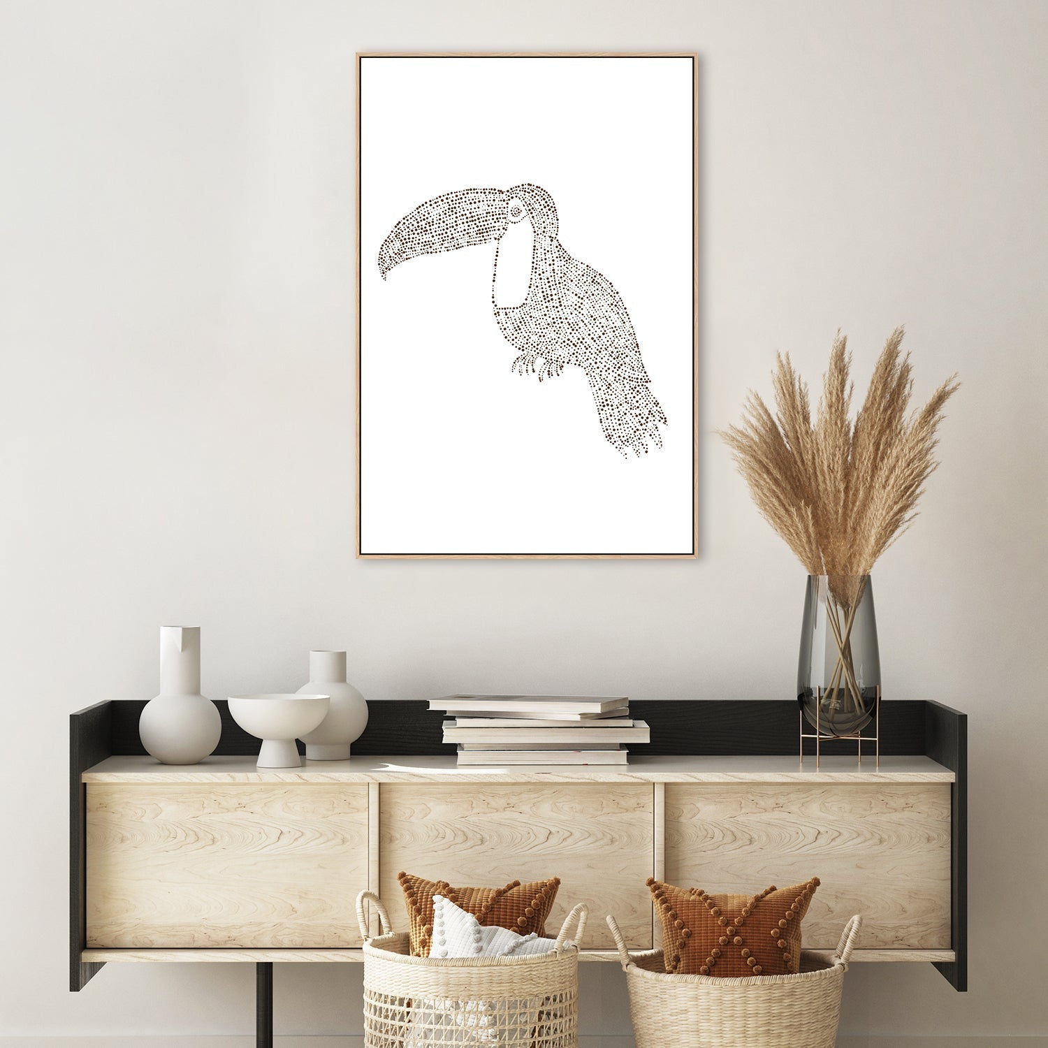 wall-art-print-canvas-poster-framed-Toucan-by-Emily Wood-Gioia Wall Art