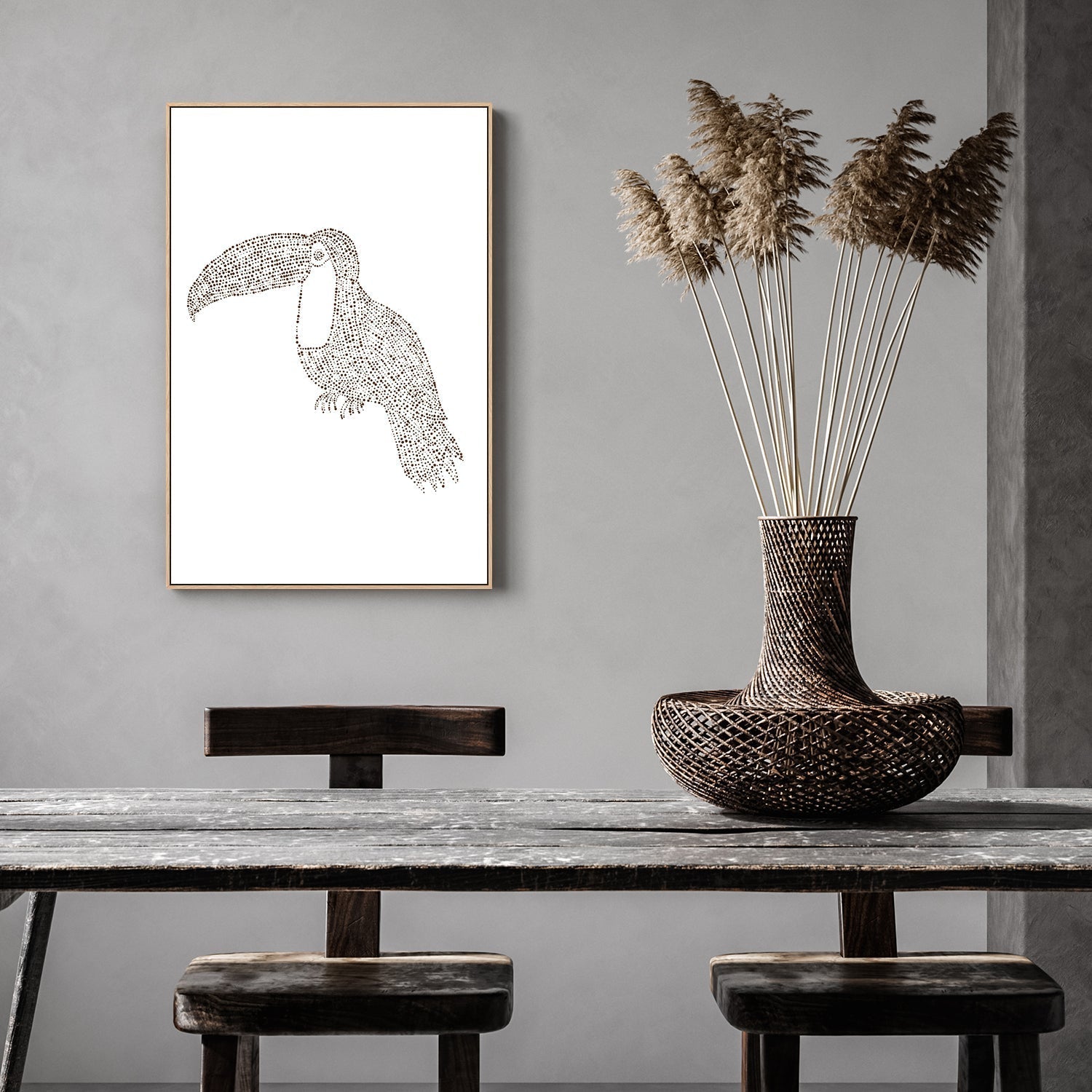 wall-art-print-canvas-poster-framed-Toucan-by-Emily Wood-Gioia Wall Art
