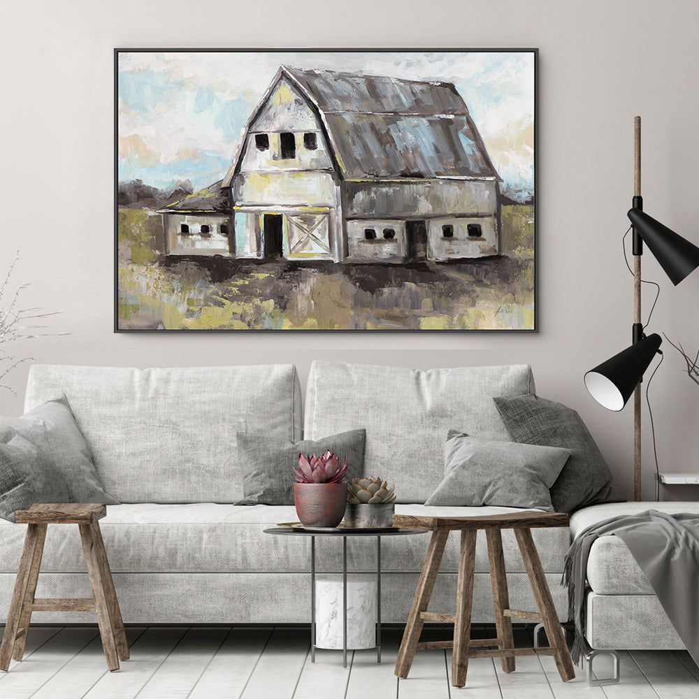 wall-art-print-canvas-poster-framed-Tranquil Barn-by-Jeanette Vertentes-Gioia Wall Art