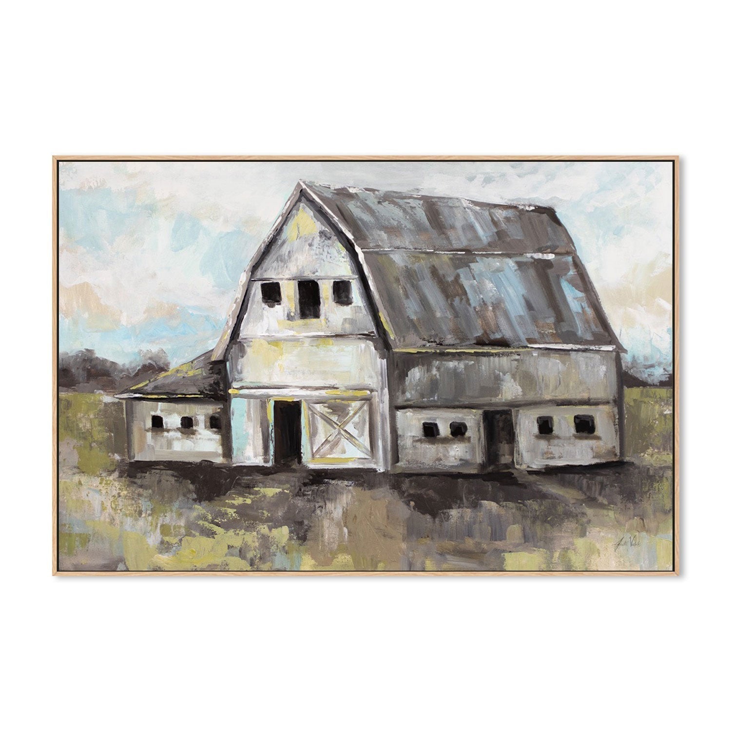 wall-art-print-canvas-poster-framed-Tranquil Barn-by-Jeanette Vertentes-Gioia Wall Art