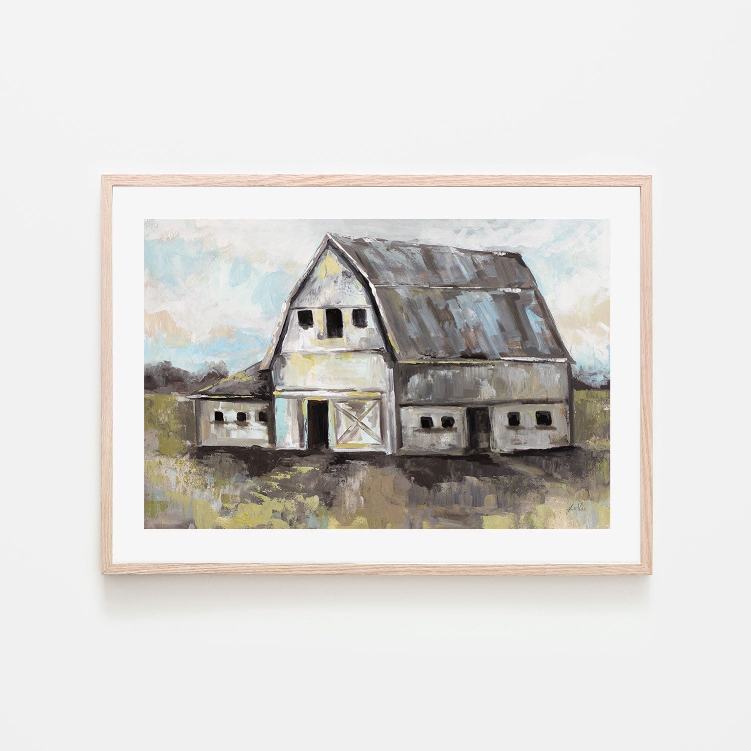 wall-art-print-canvas-poster-framed-Tranquil Barn-by-Jeanette Vertentes-Gioia Wall Art