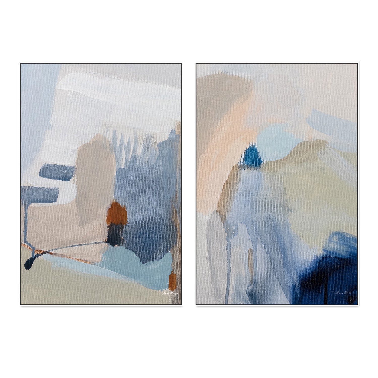 wall-art-print-canvas-poster-framed-Transitions, Set of 2-by-Pamela Munger-Gioia Wall Art