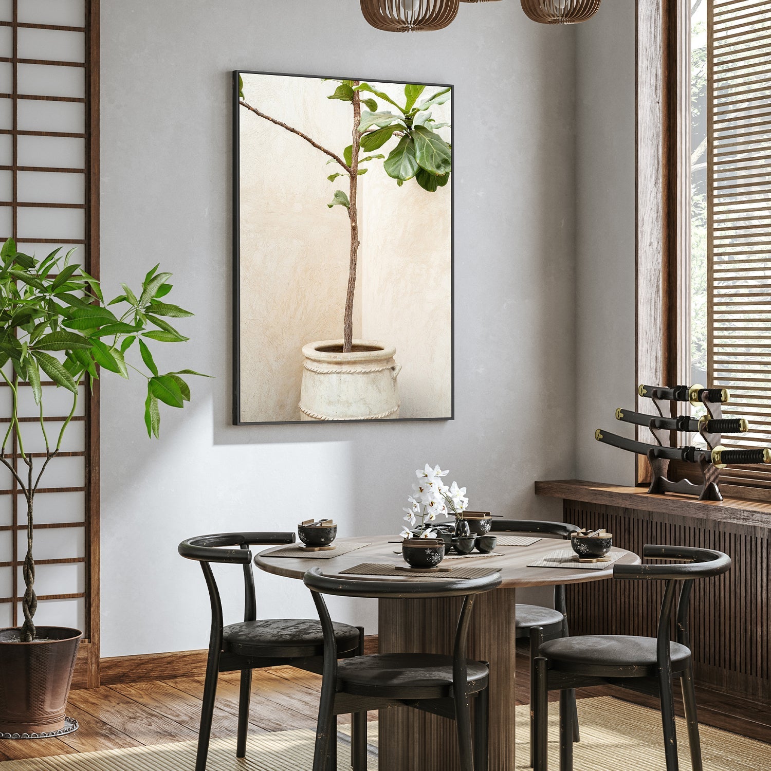 wall-art-print-canvas-poster-framed-Tree In a Pot-7