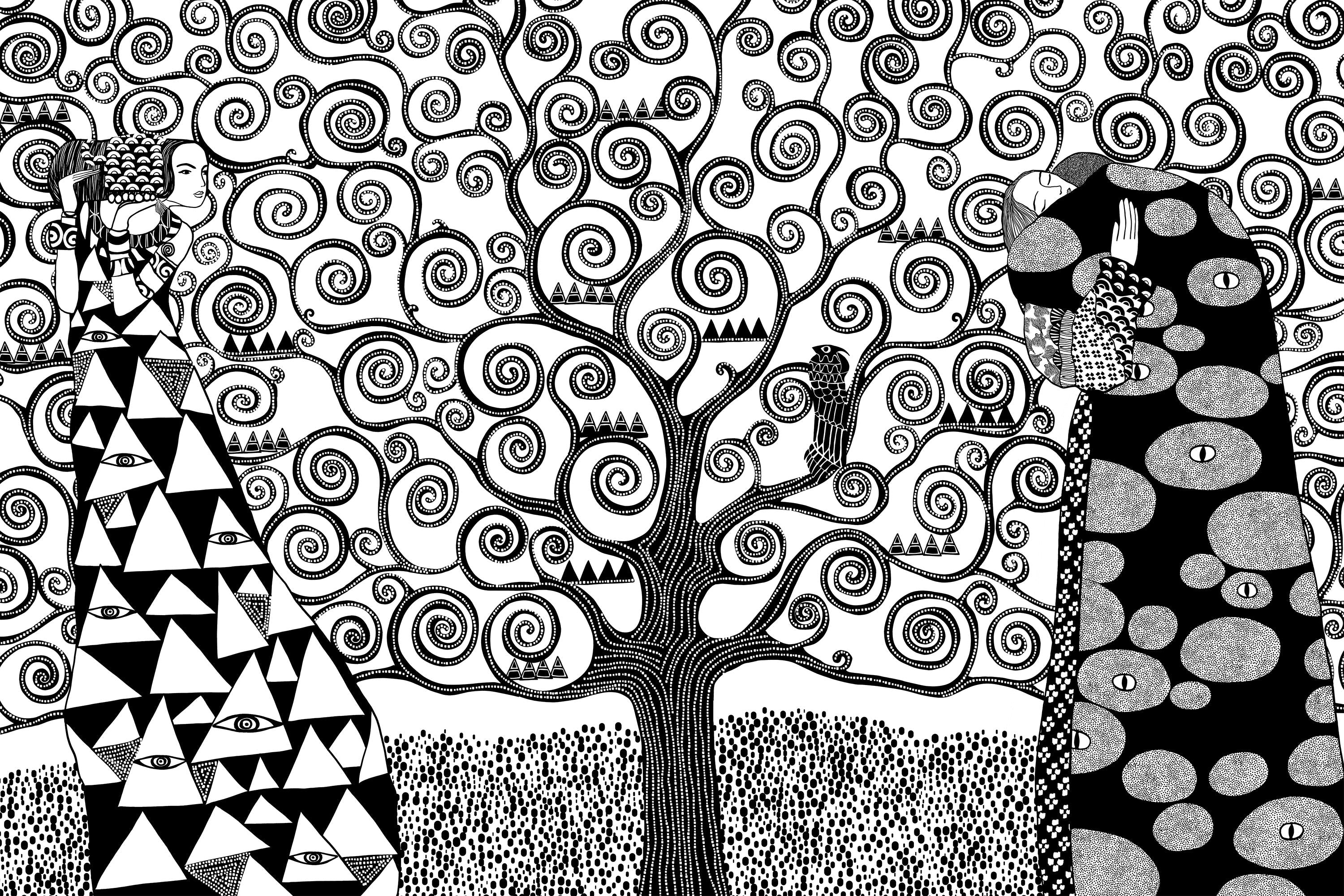 wall-art-print-canvas-poster-framed-Tree of Life-1