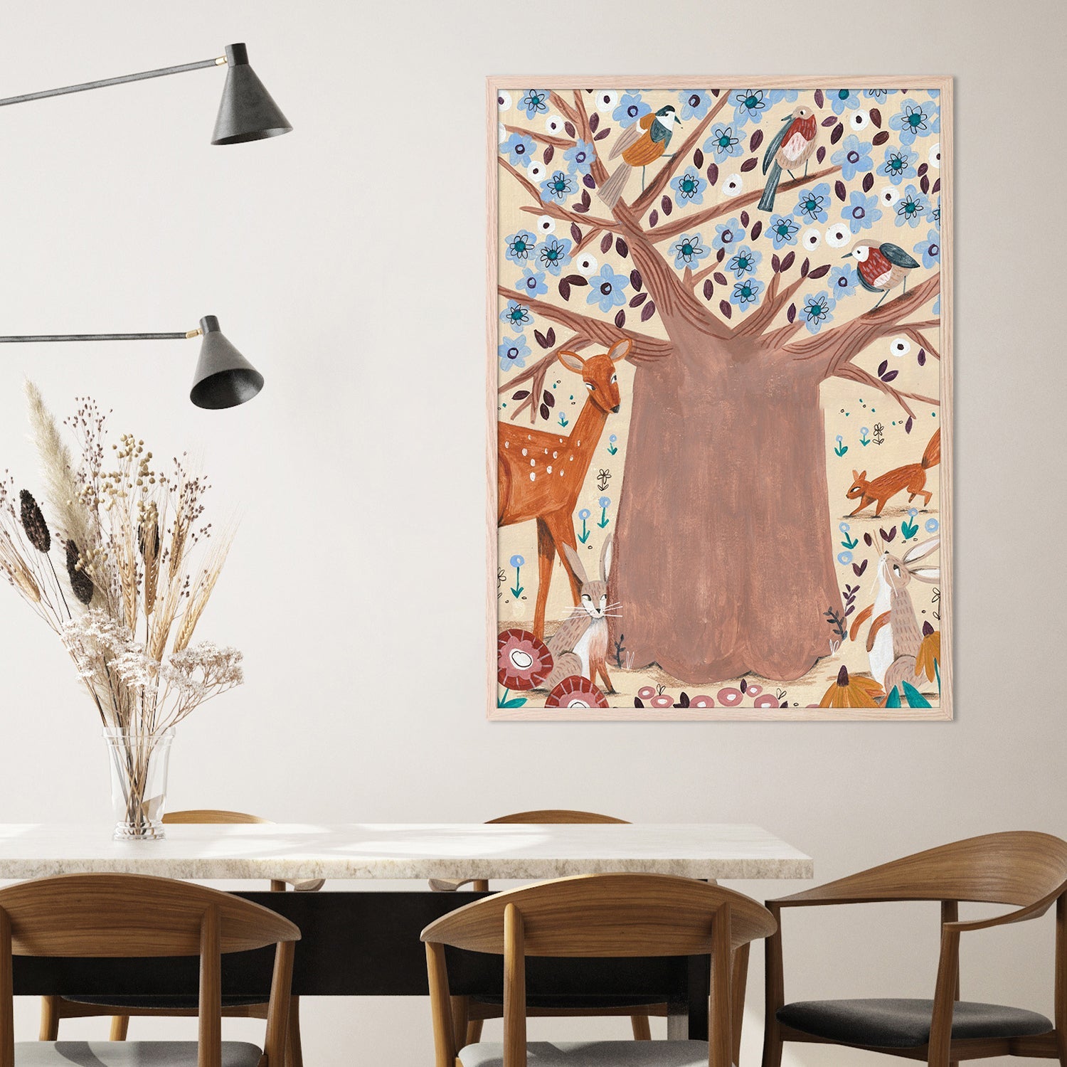 wall-art-print-canvas-poster-framed-Tree of life-2