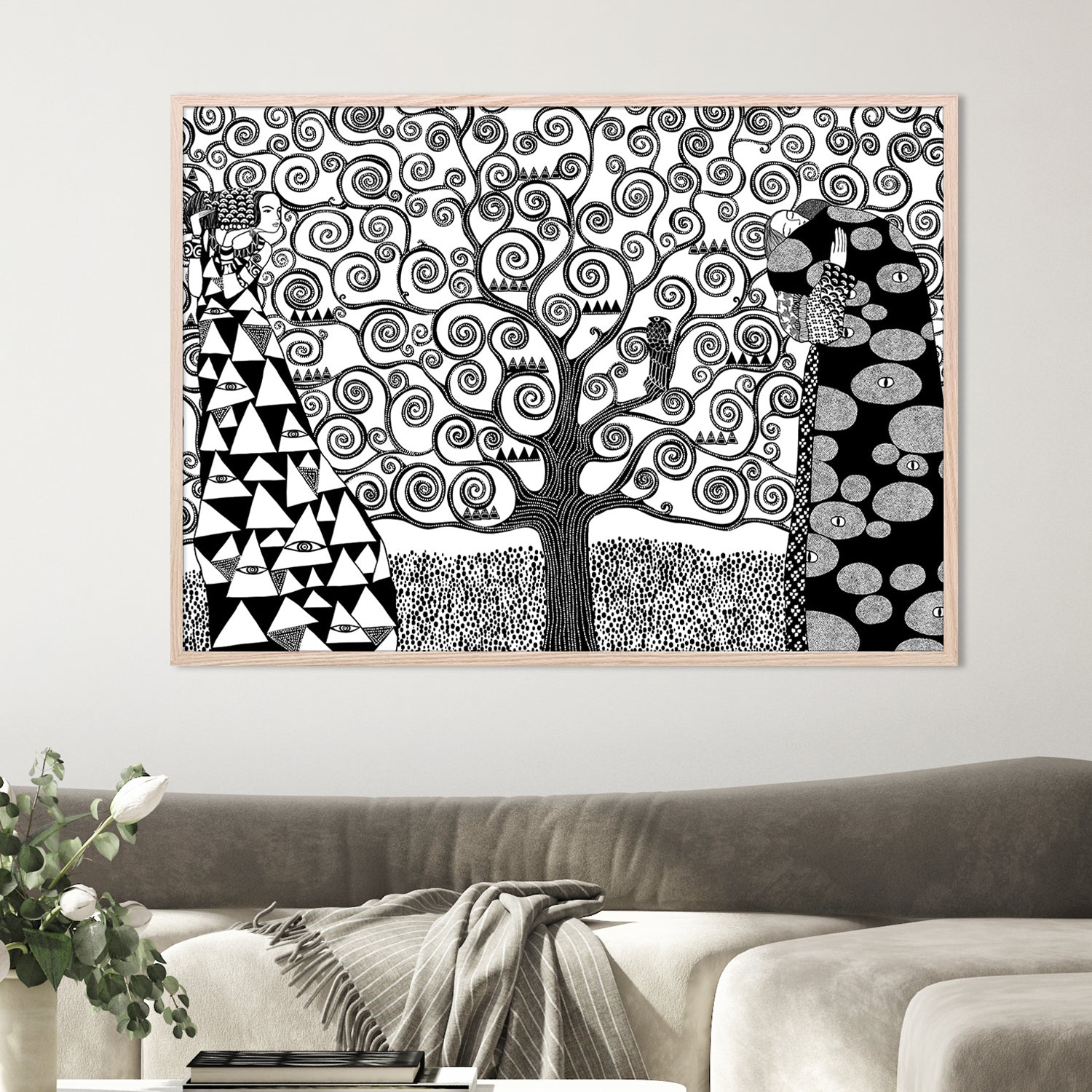 wall-art-print-canvas-poster-framed-Tree of Life-2