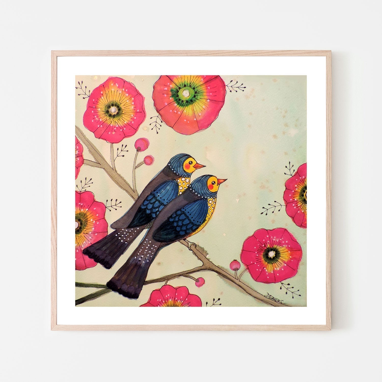 wall-art-print-canvas-poster-framed-Treetop Sweethearts-GIOIA-WALL-ART