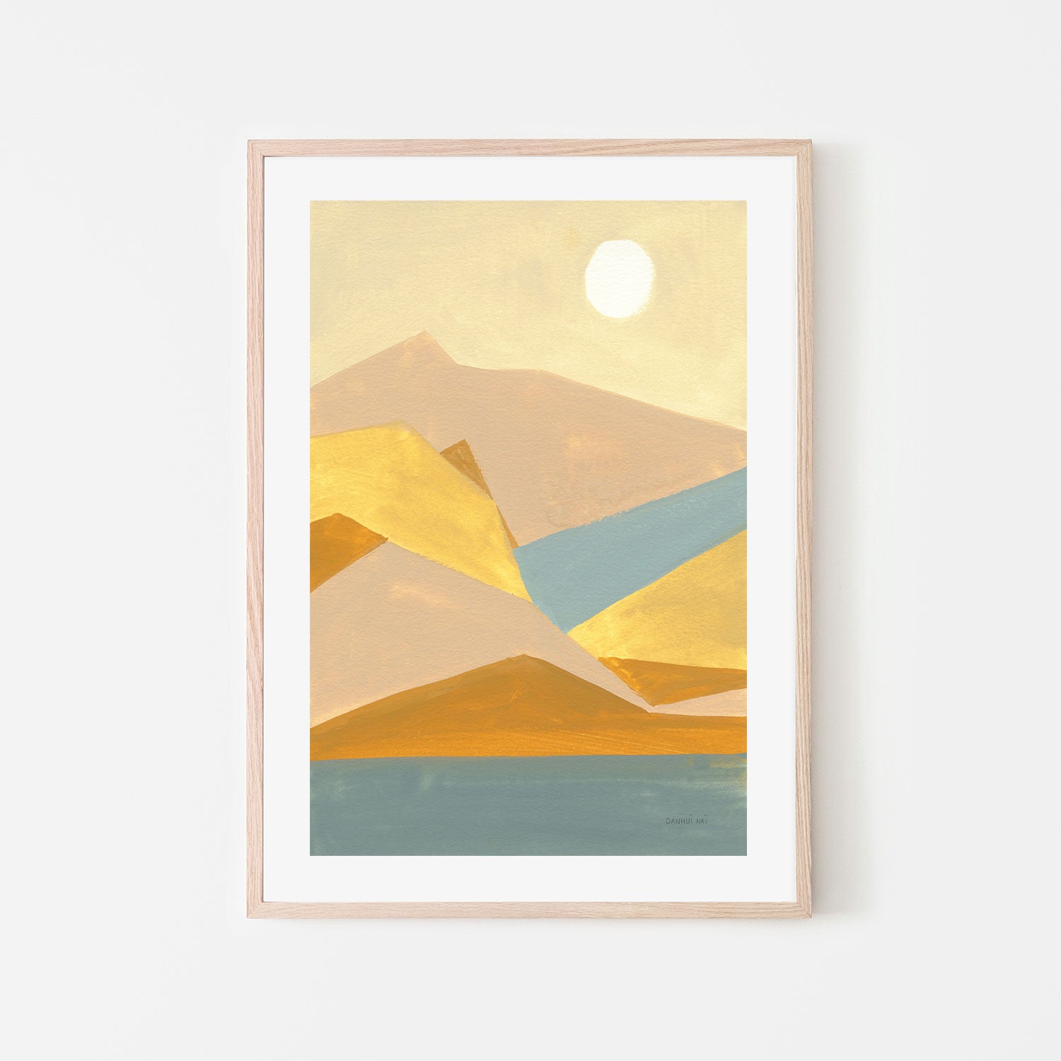 wall-art-print-canvas-poster-framed-Triangle Mountains , By Danhui Nai-GIOIA-WALL-ART