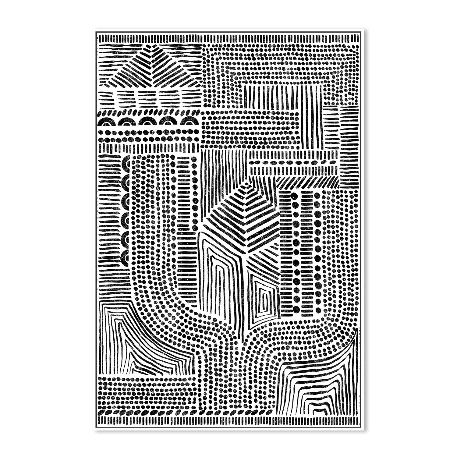 wall-art-print-canvas-poster-framed-Tribal Abstract, Style A-5