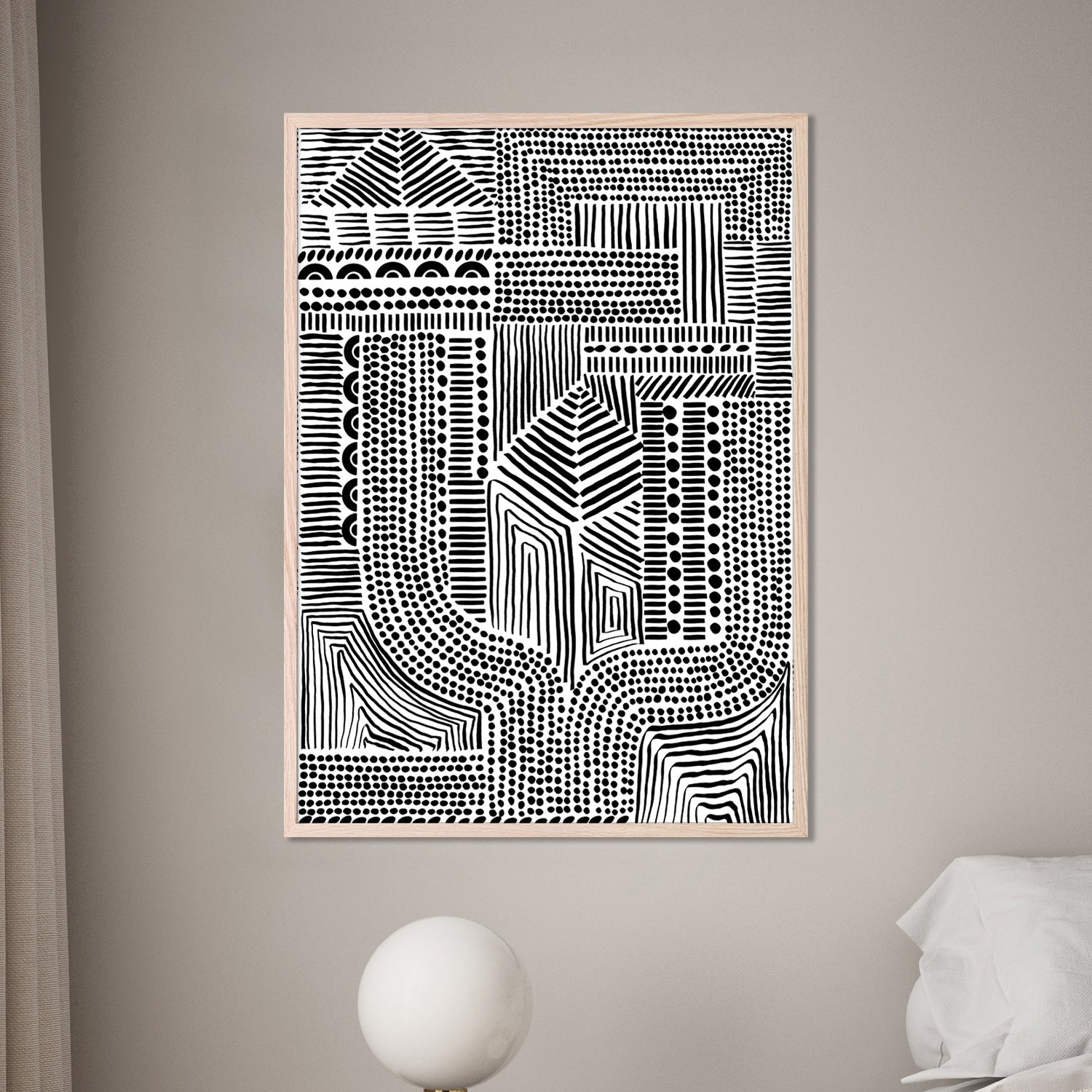 wall-art-print-canvas-poster-framed-Tribal Abstract, Style B-2