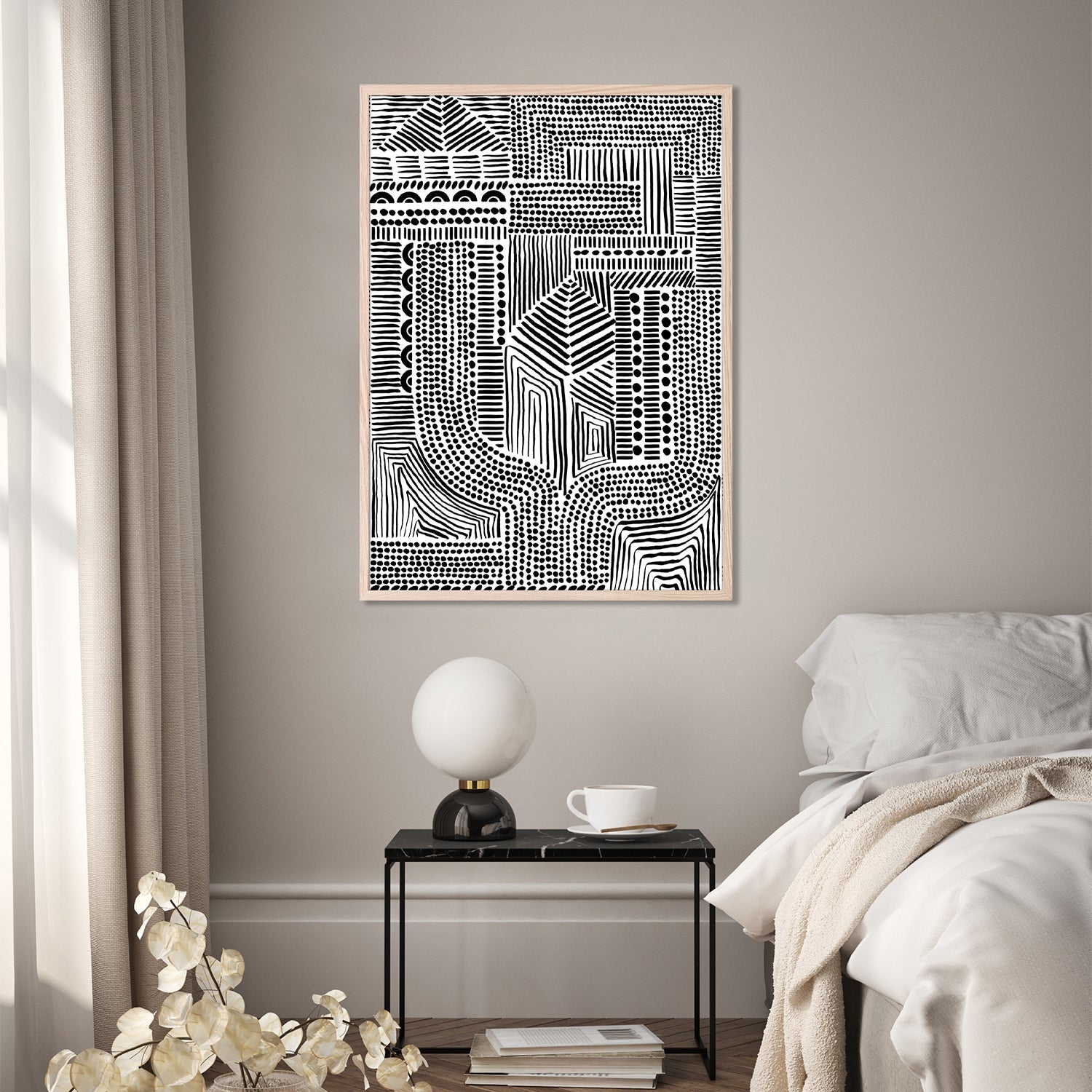 wall-art-print-canvas-poster-framed-Tribal Abstract, Style B-9
