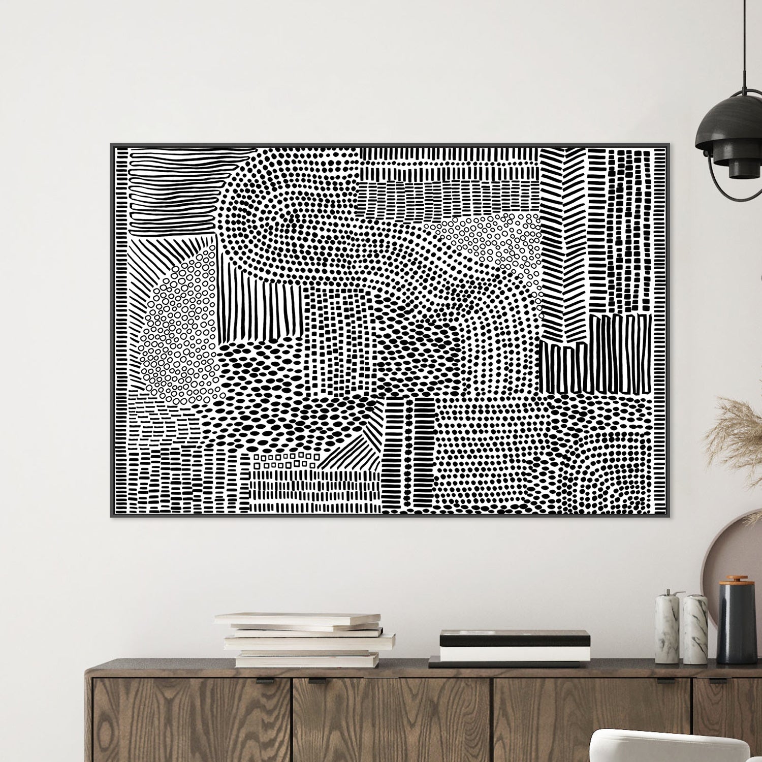 wall-art-print-canvas-poster-framed-Tribal Tapestry, Style D-7