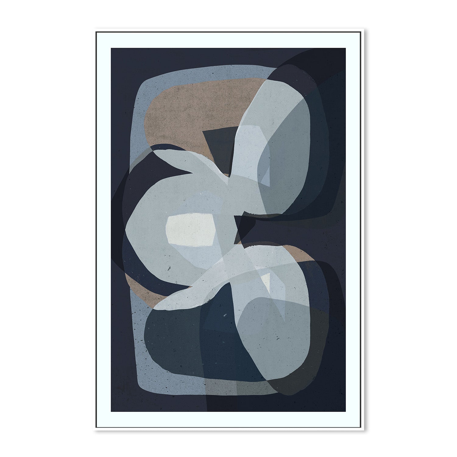 wall-art-print-canvas-poster-framed-Trio, Blue-5