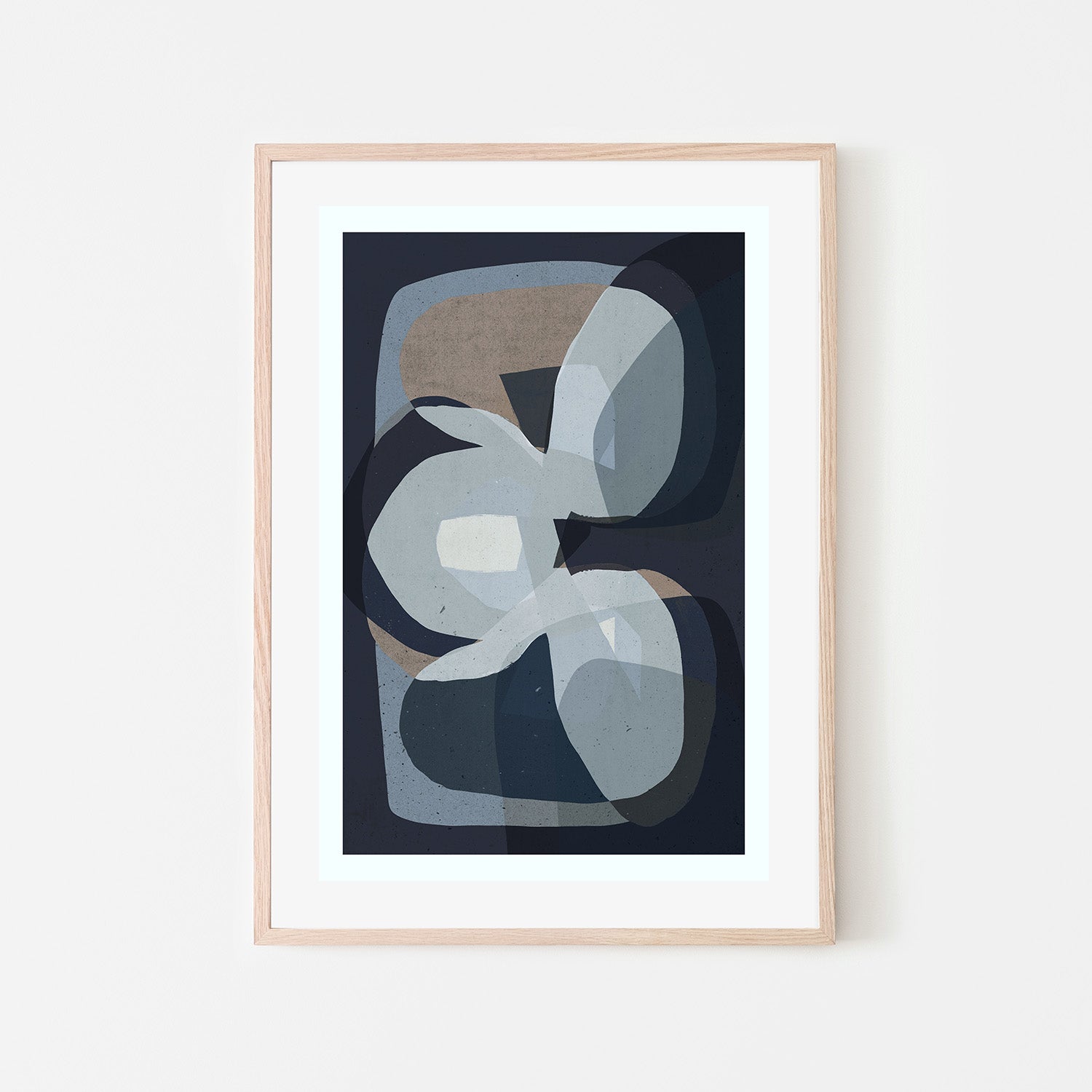 wall-art-print-canvas-poster-framed-Trio, Blue-6